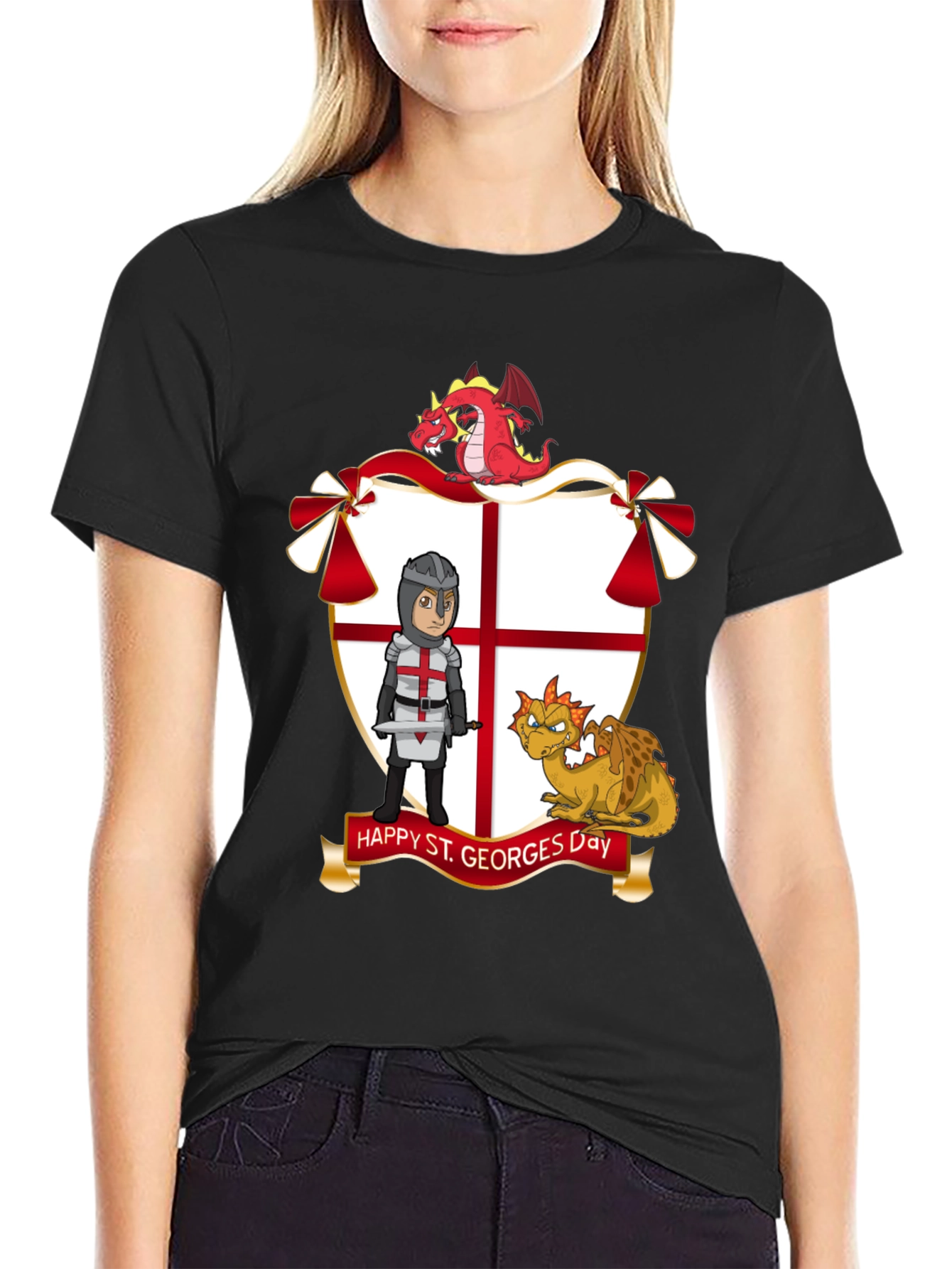 St. Georges Day T-Shirt with Dragons