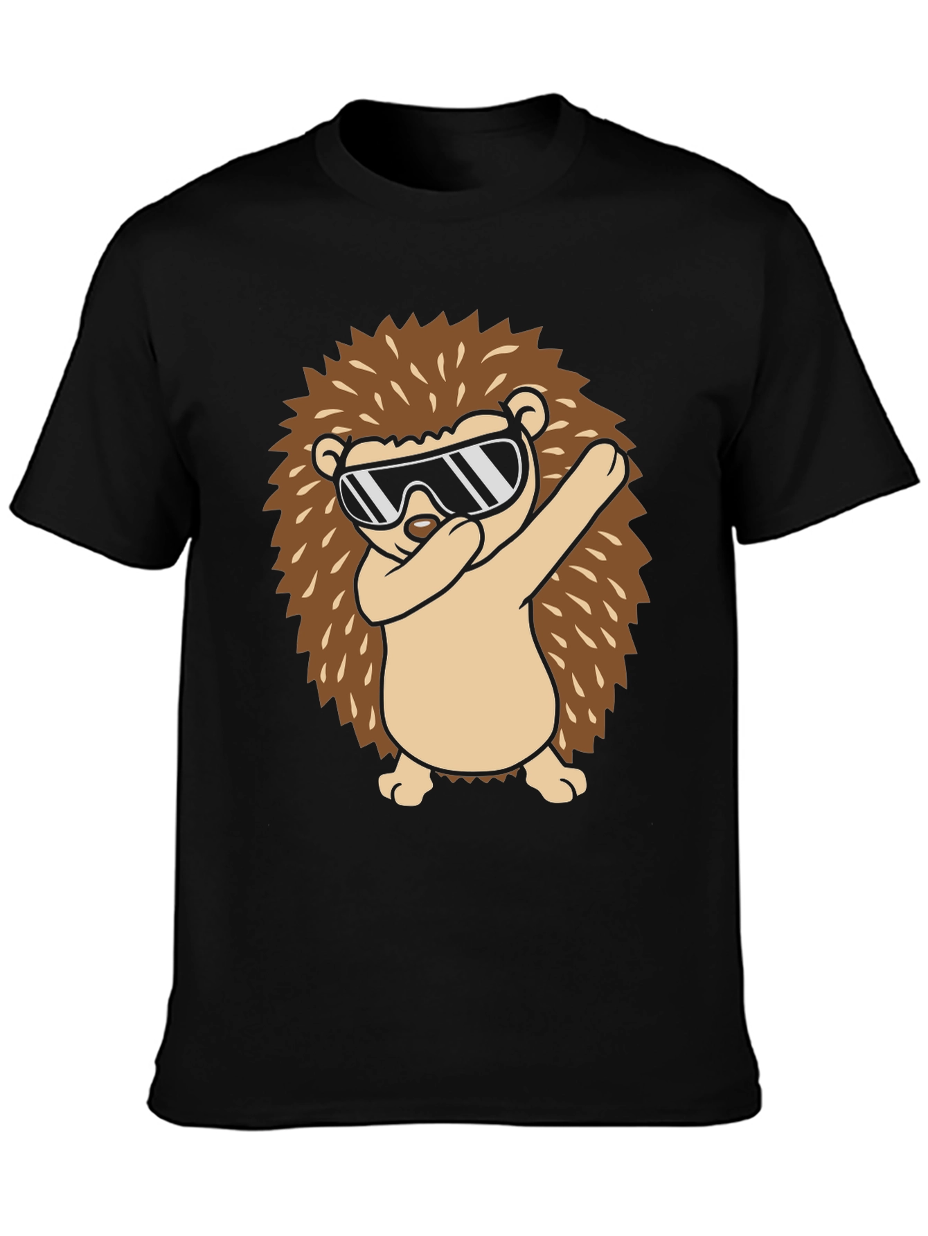 Dabbing Hedgehog Graphic Tee - Cool Animal Design