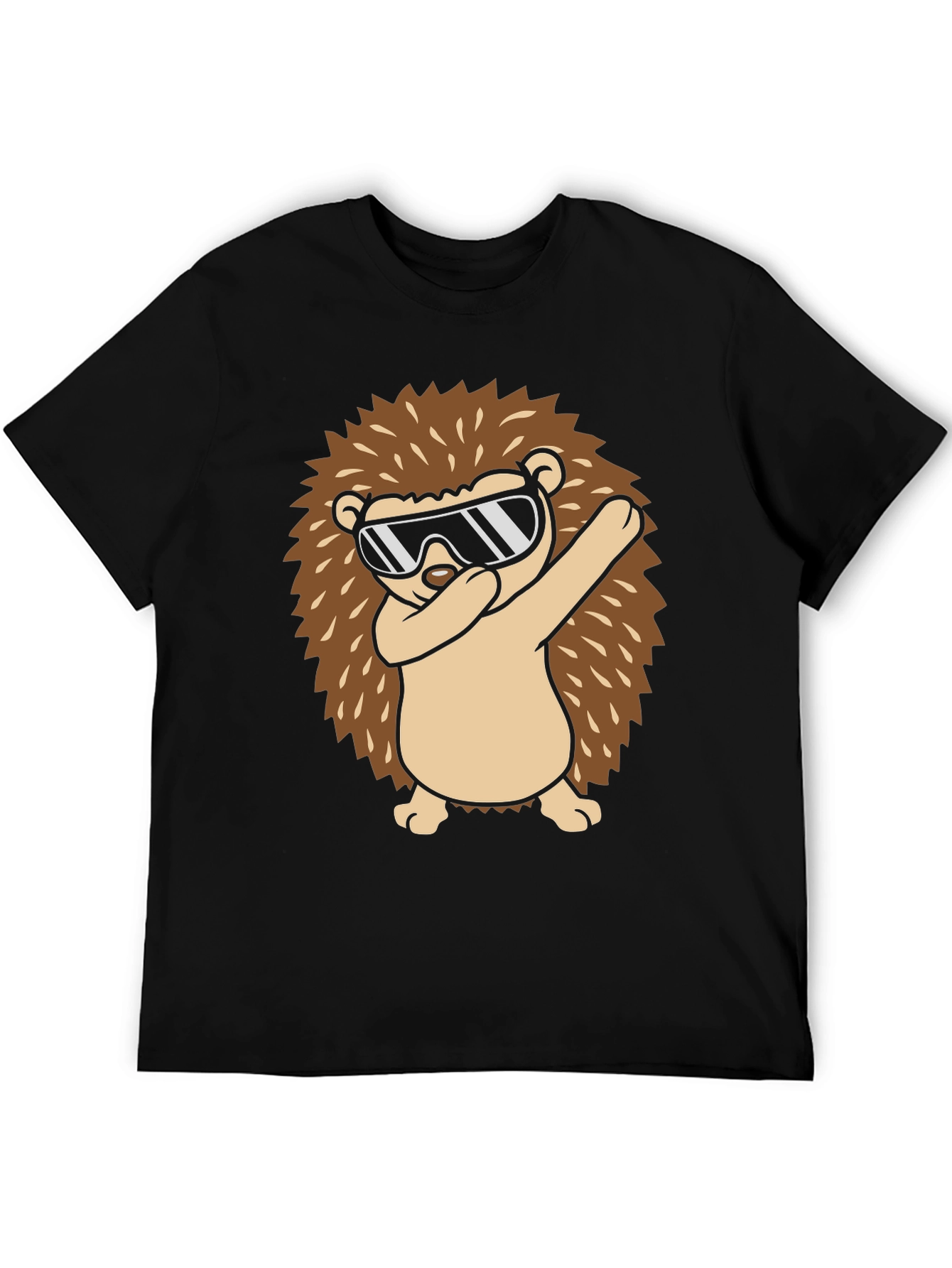 Dabbing Hedgehog Graphic Tee - Cool Animal Design