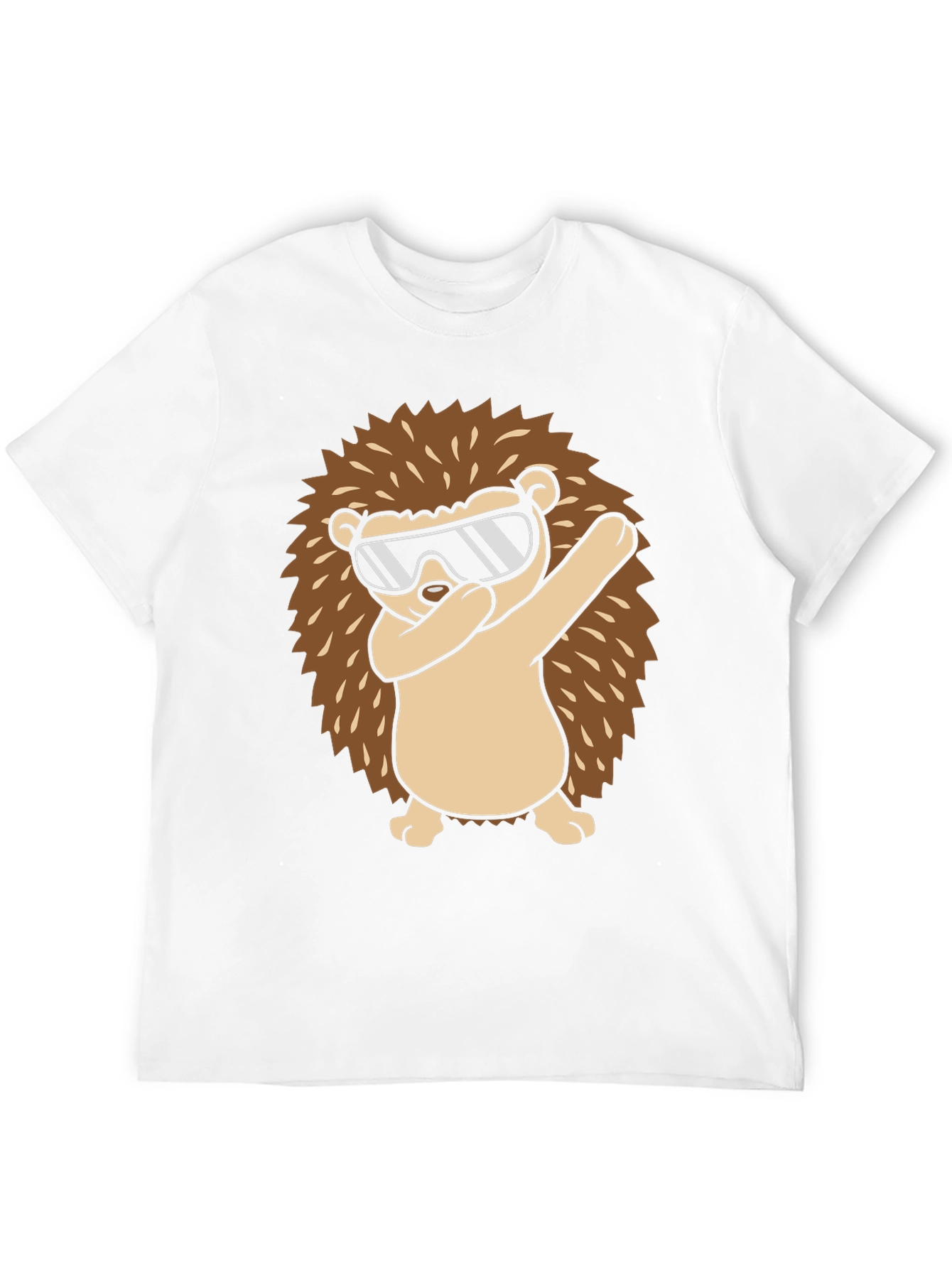 Dabbing Hedgehog Graphic Tee - Cool Animal Design