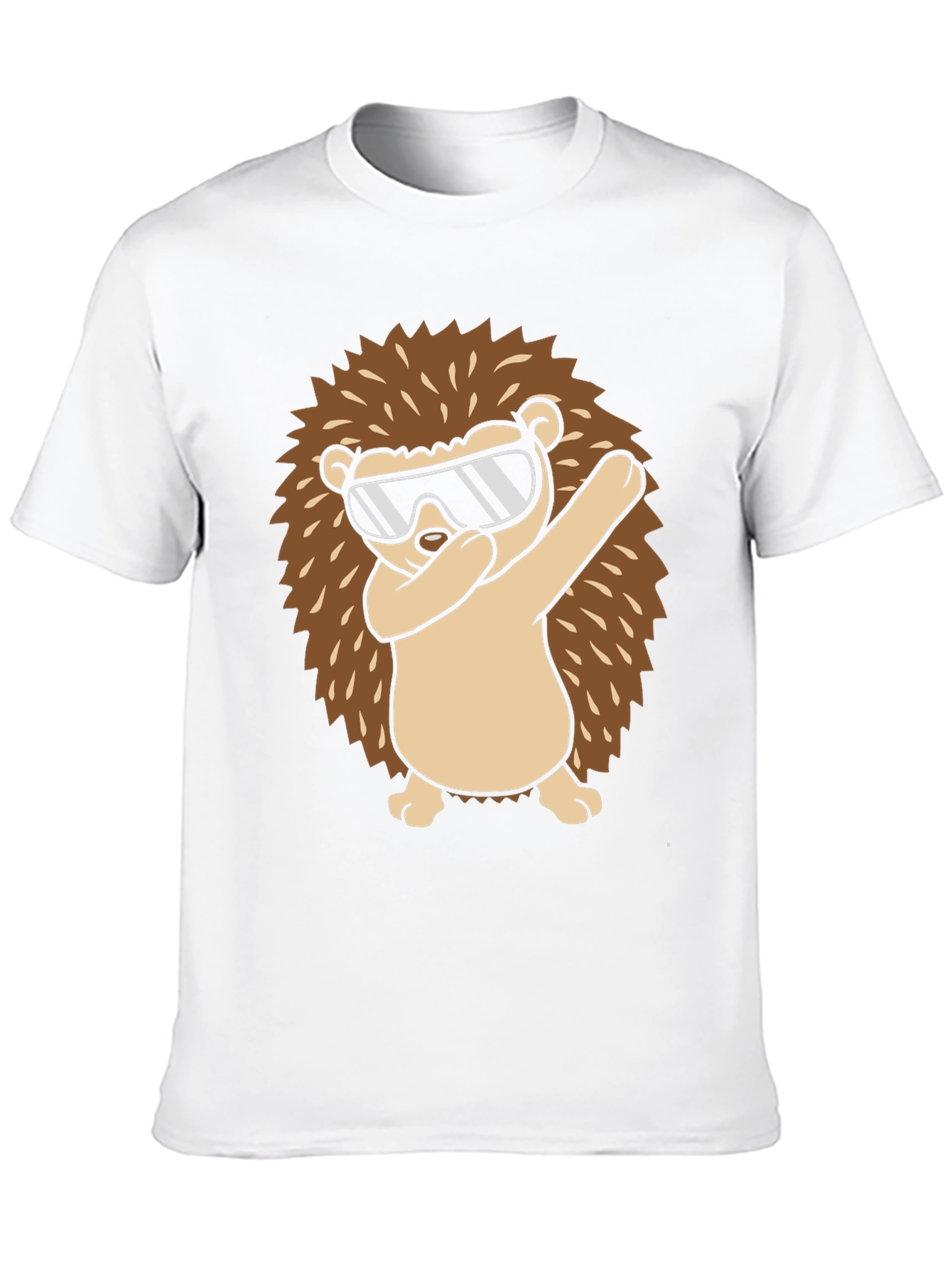 Dabbing Hedgehog Graphic Tee - Cool Animal Design