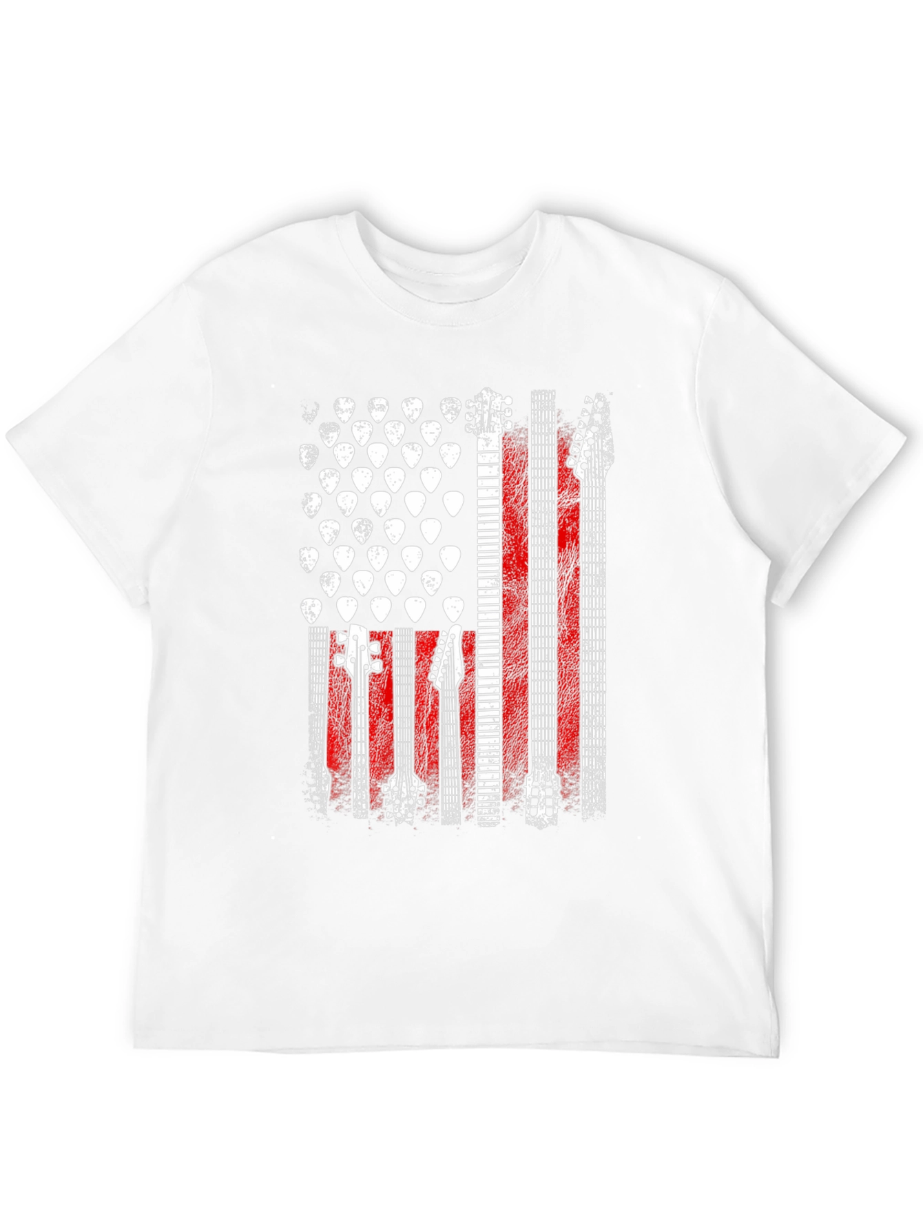 Guitar American Flag Graphic Tee
