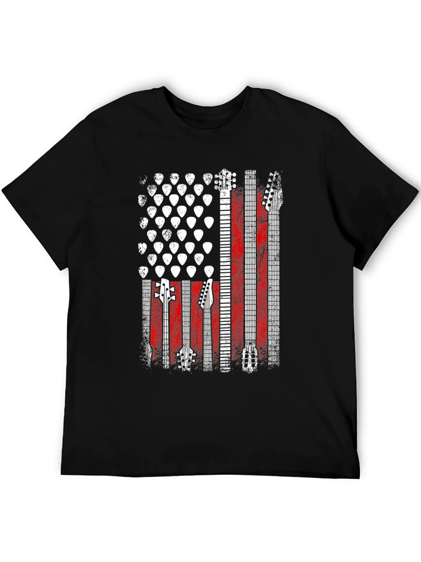 Guitar American Flag Graphic Tee