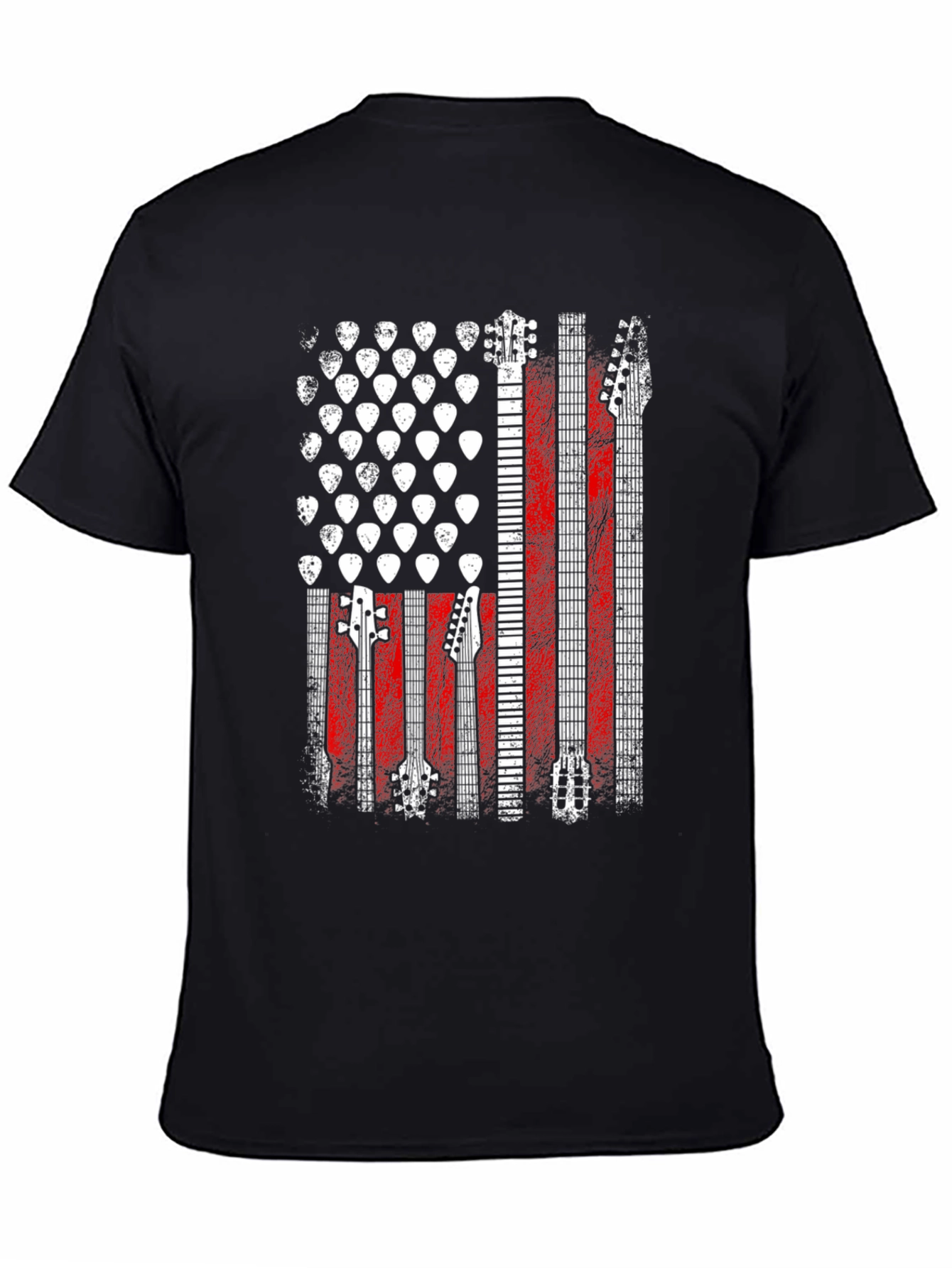 Guitar American Flag Graphic Tee