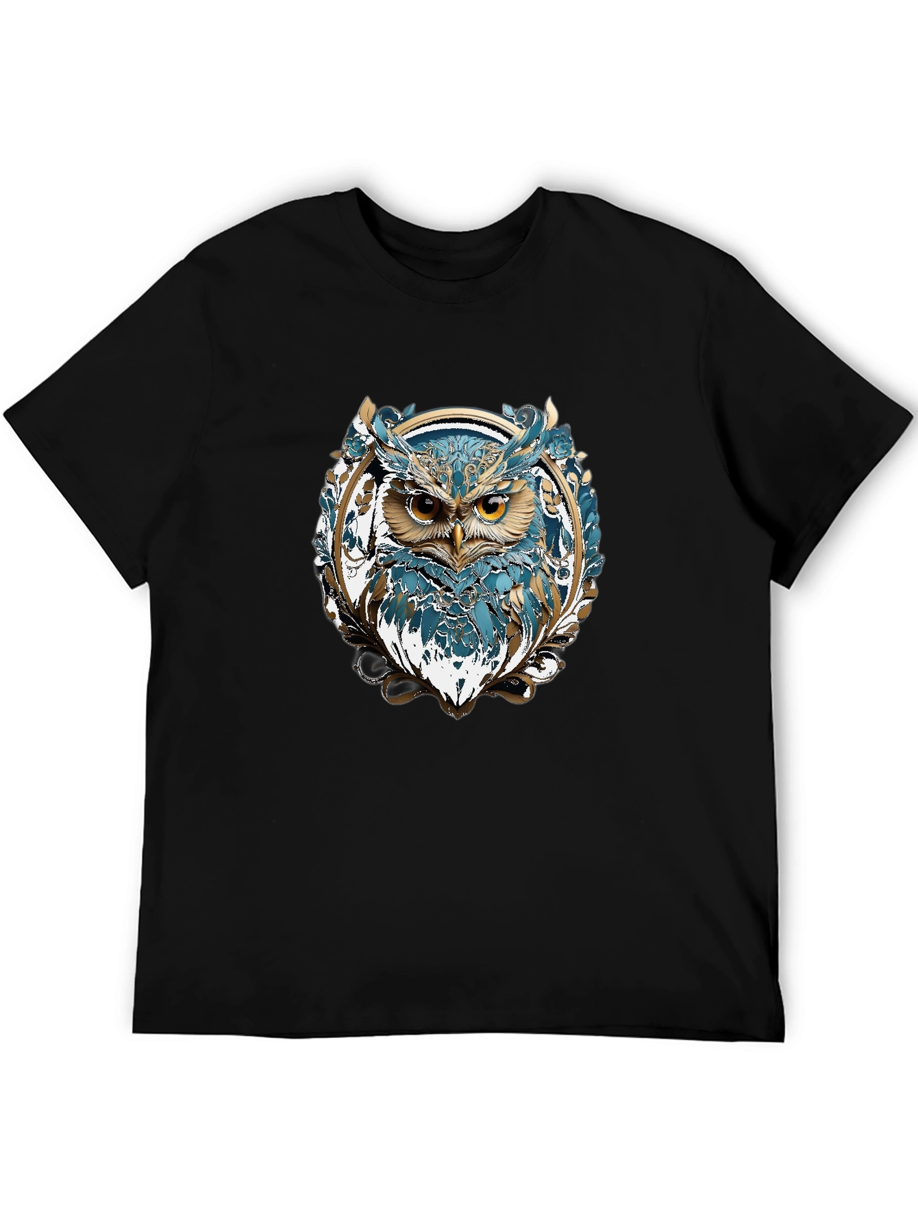 Owl Graphic T-Shirt - Stylish Mens Tee