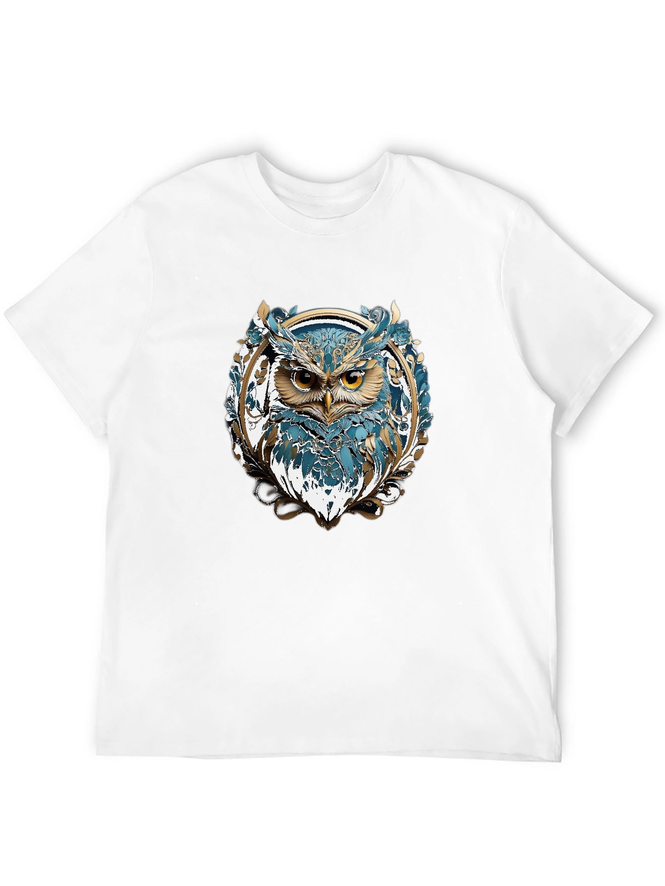 Owl Graphic T-Shirt - Stylish Mens Tee