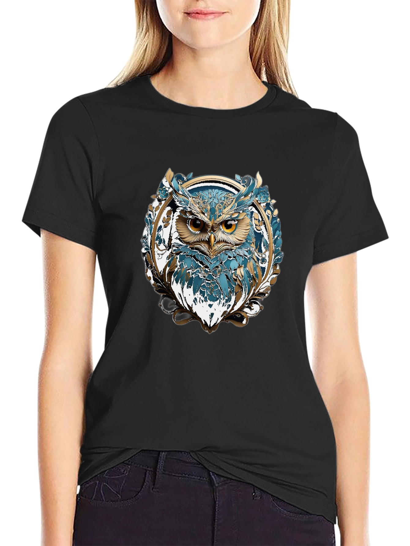 Owl Graphic T-Shirt - Stylish Mens Tee