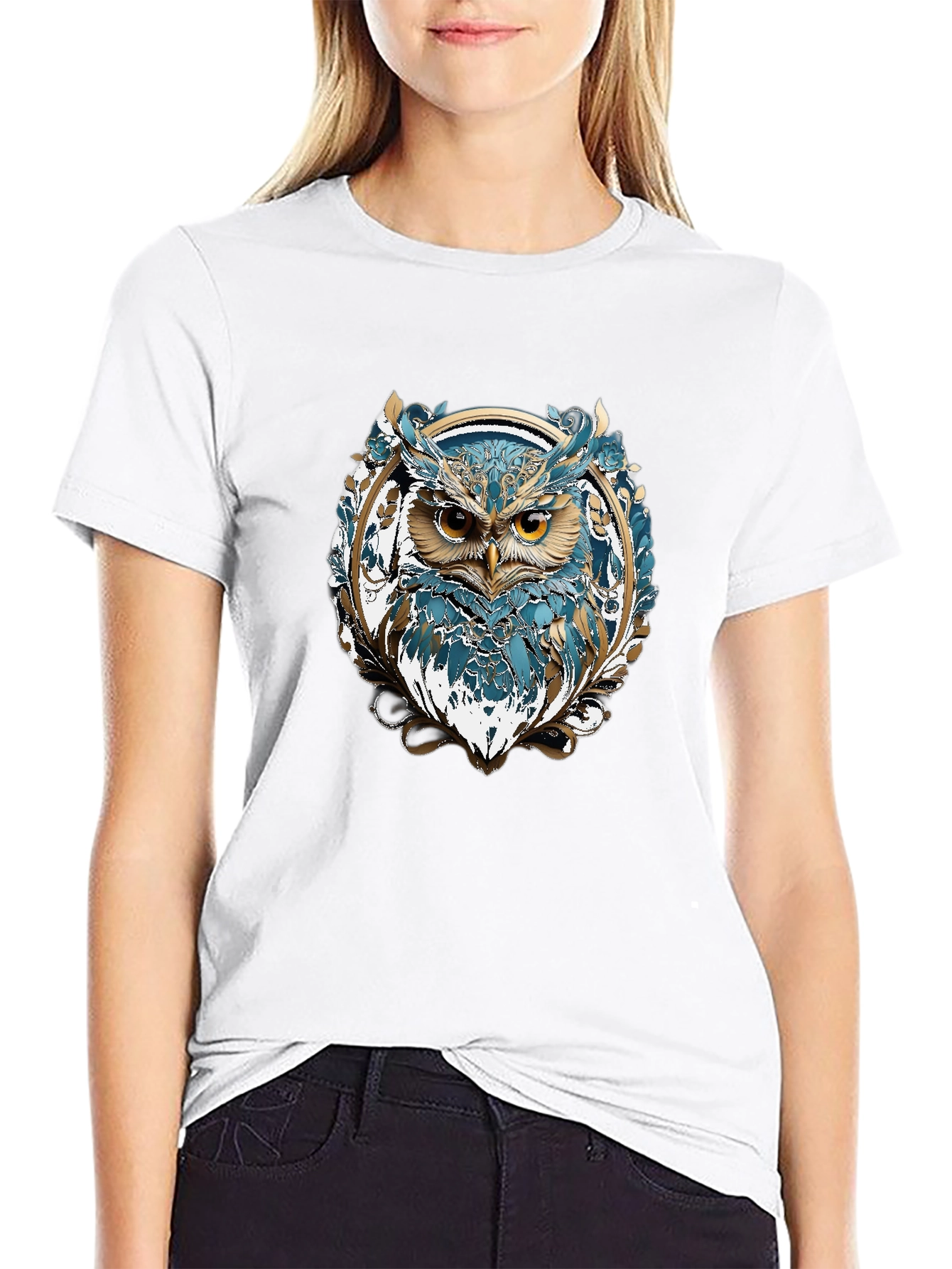 Owl Graphic T-Shirt - Stylish Mens Tee
