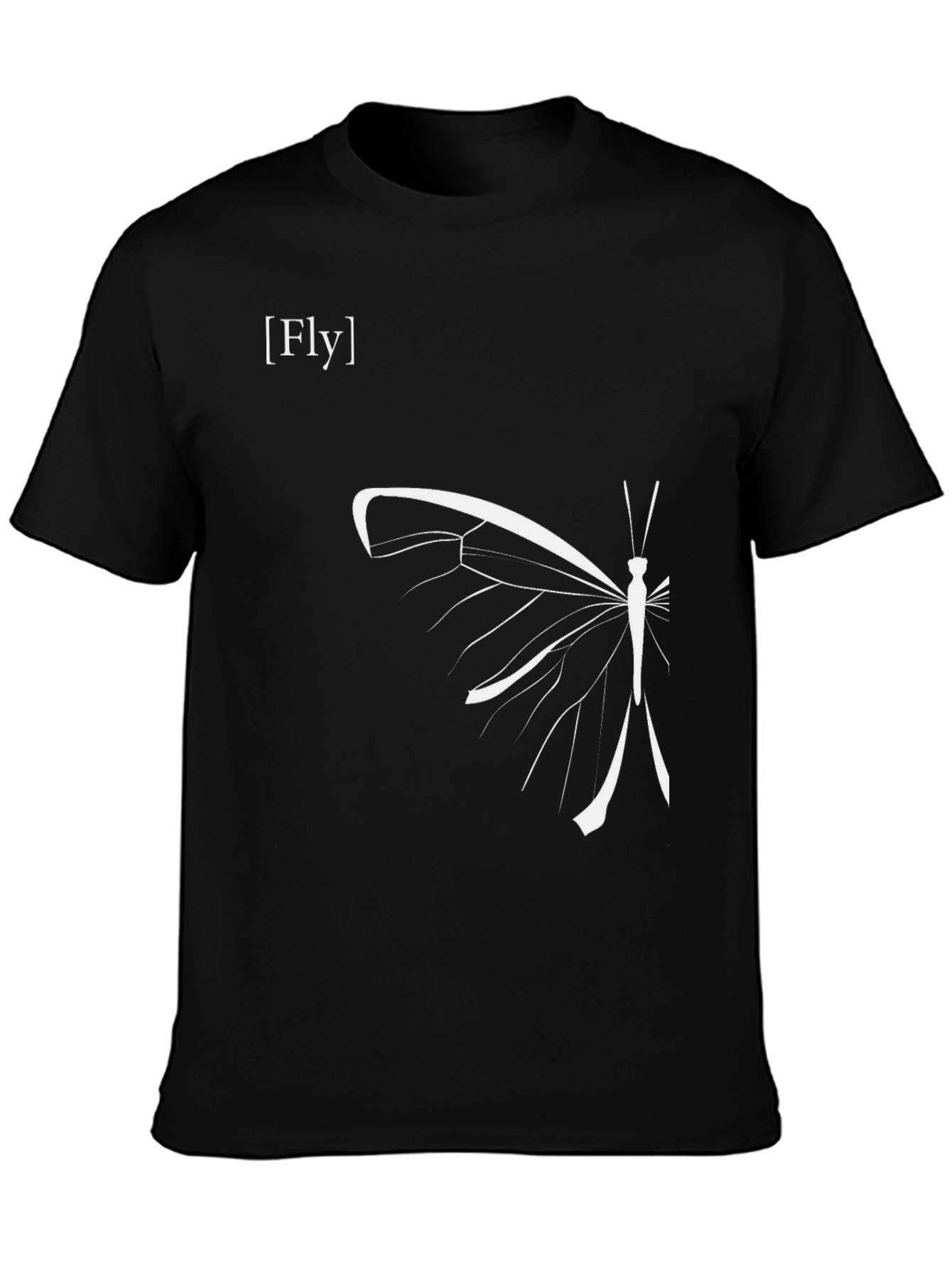 Fly Butterfly Graphic Tee - Modern Style