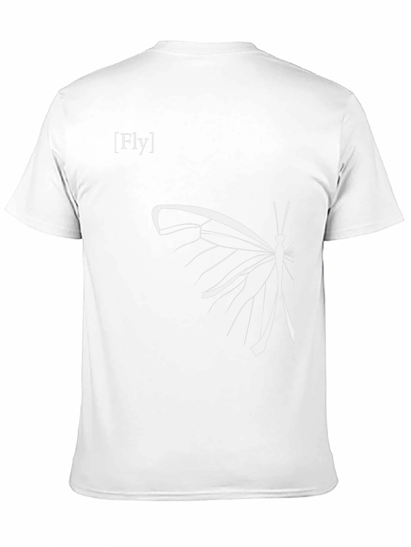 Fly Butterfly Graphic Tee - Modern Style