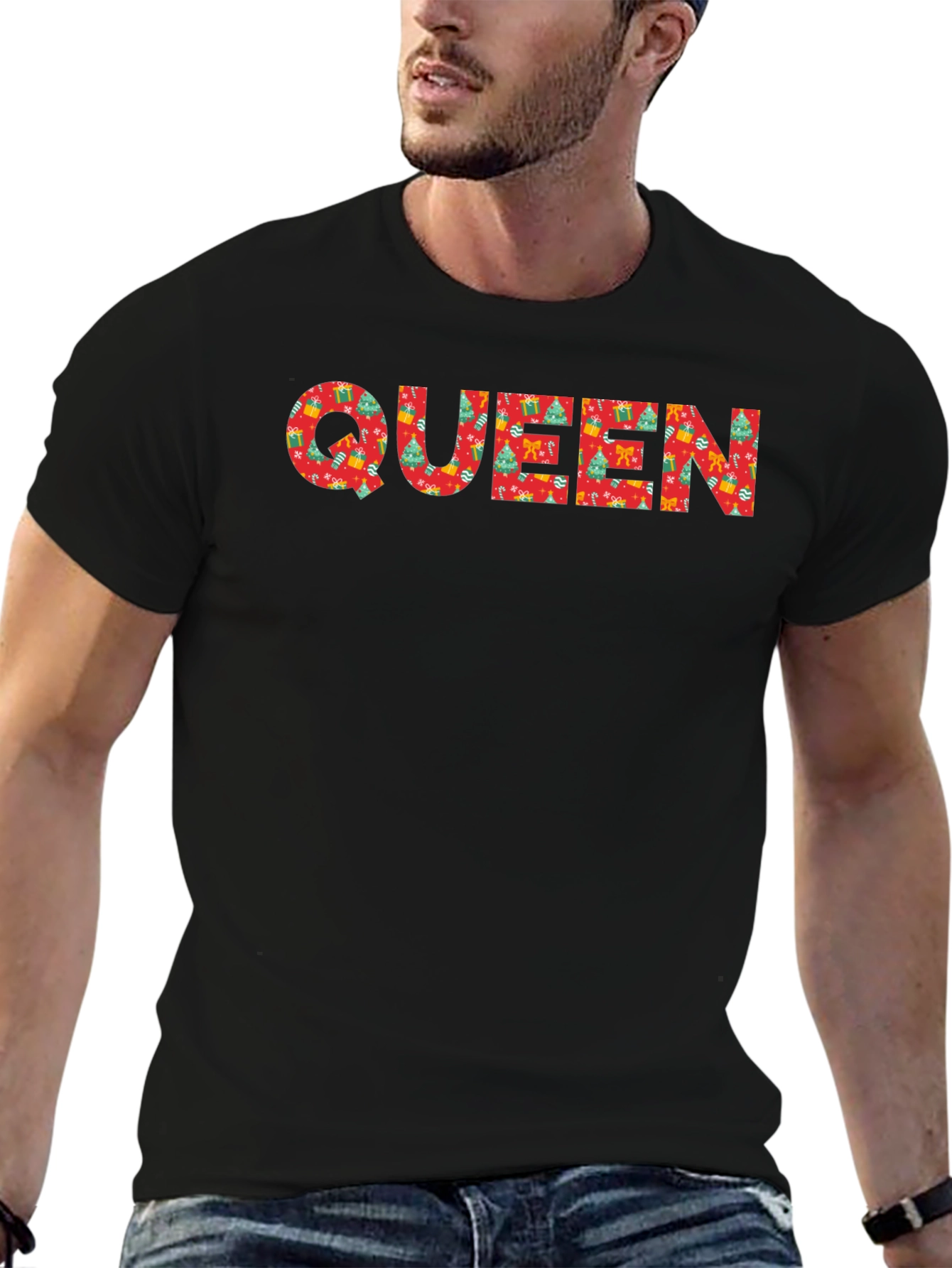 Festive Queen Christmas Pattern T-Shirt