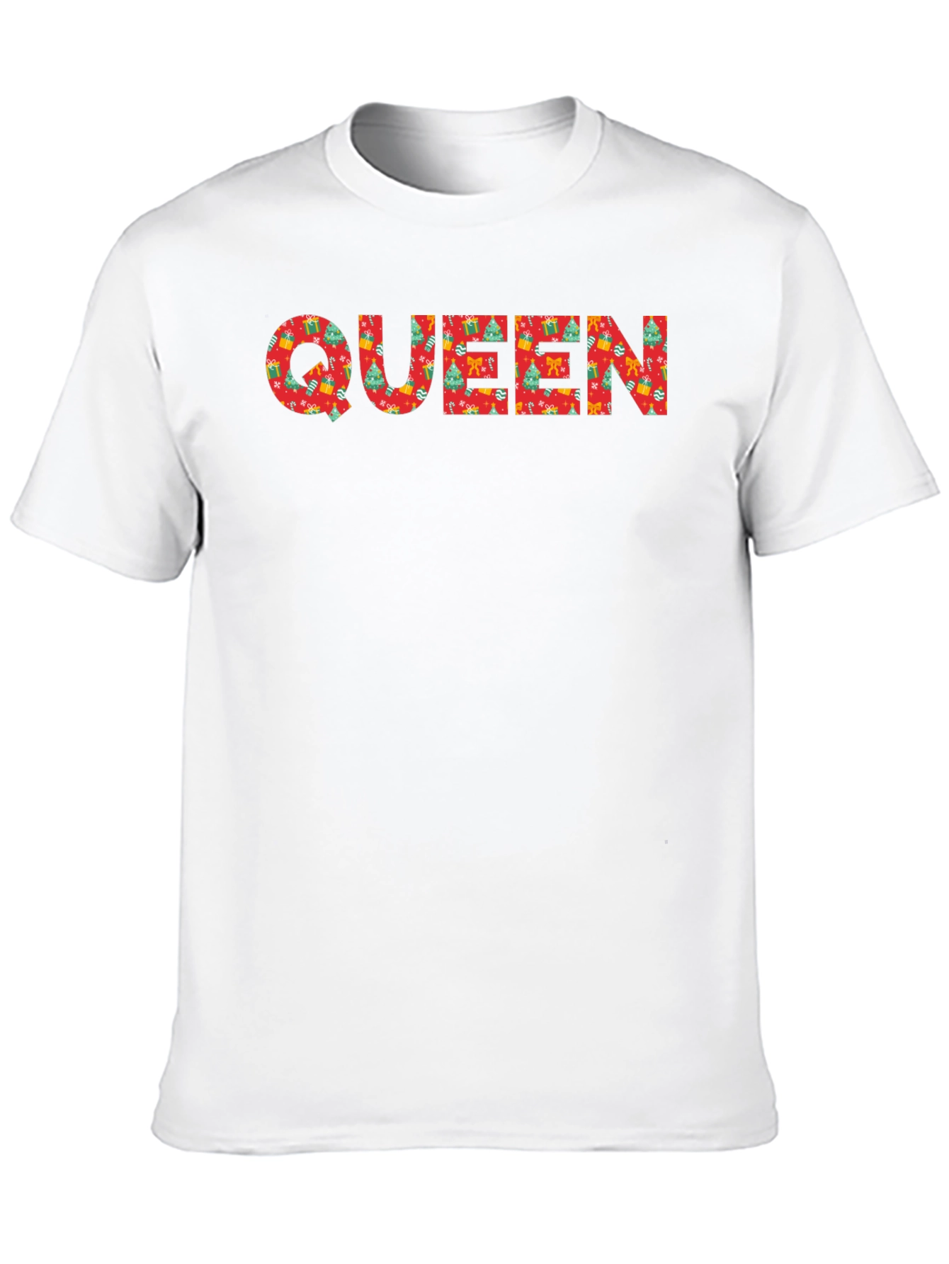Festive Queen Christmas Pattern T-Shirt
