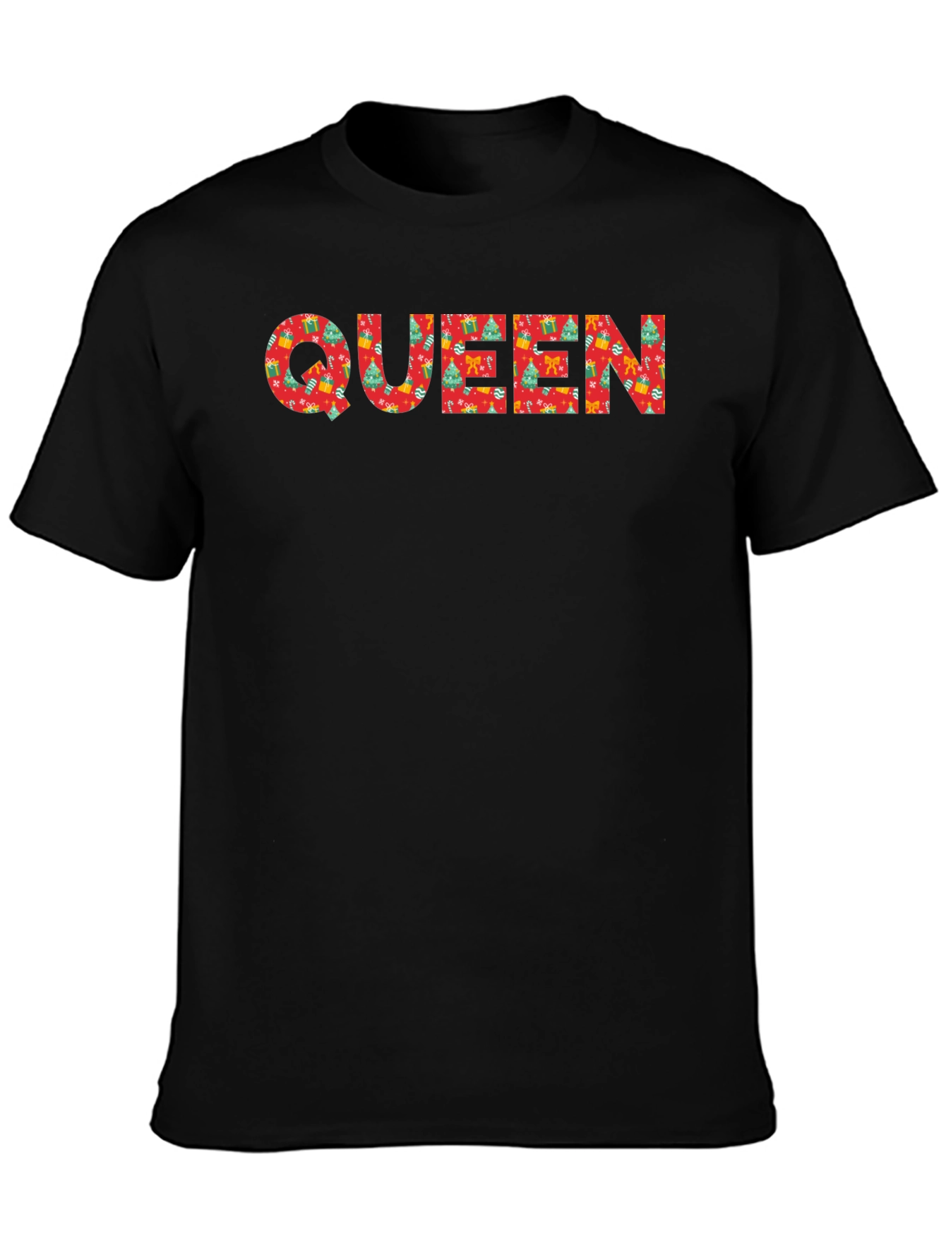 Festive Queen Christmas Pattern T-Shirt