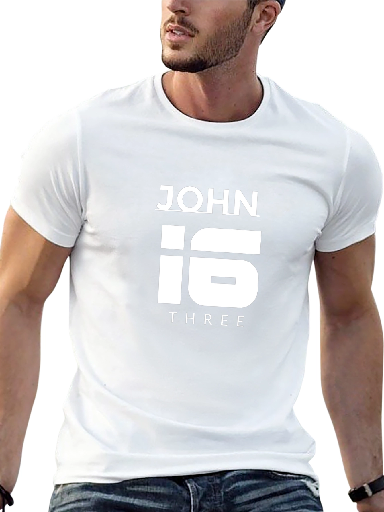 John 3:16 Graphic Tee - Black T-Shirt
