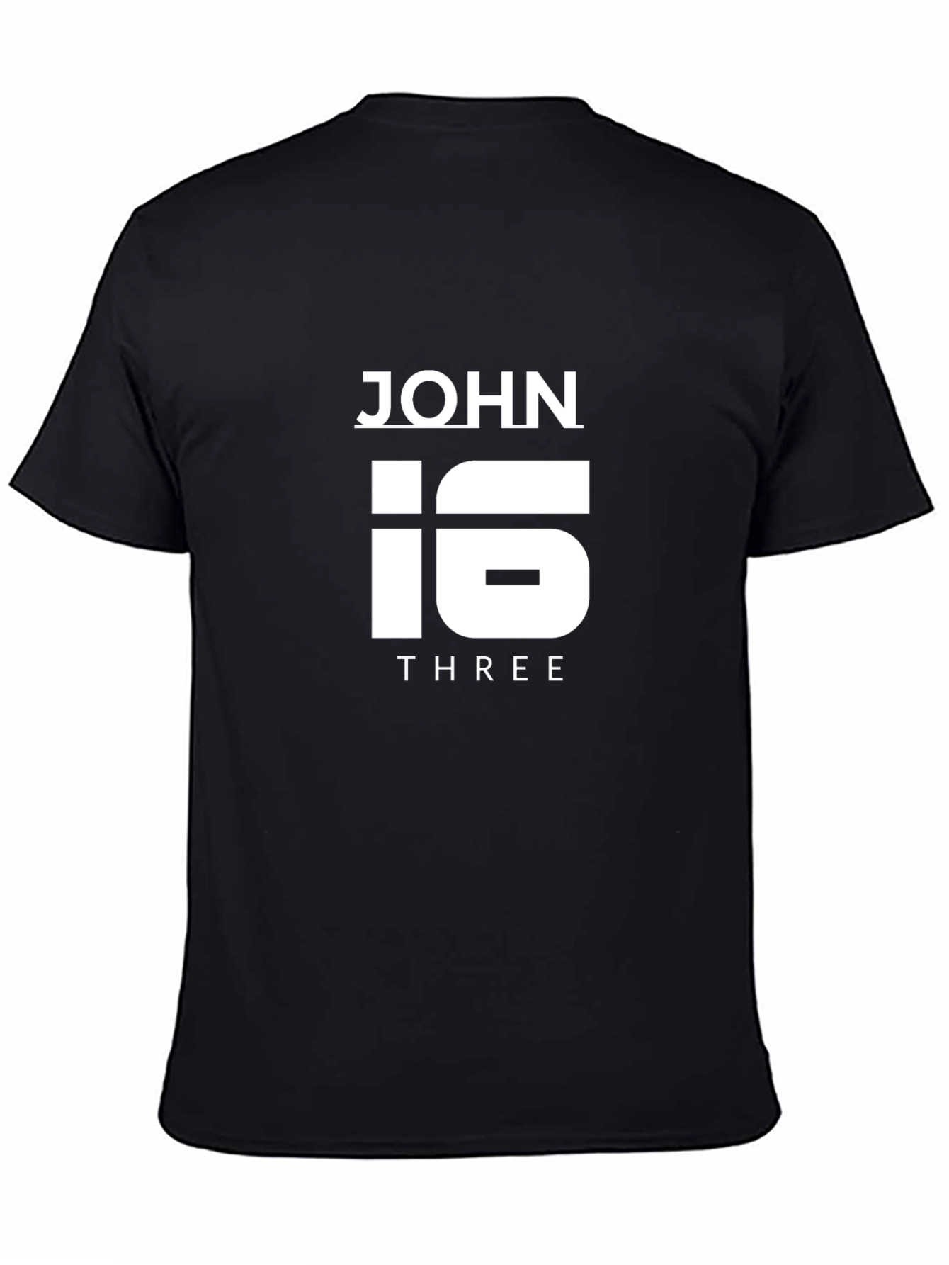 John 3:16 Graphic Tee - Black T-Shirt