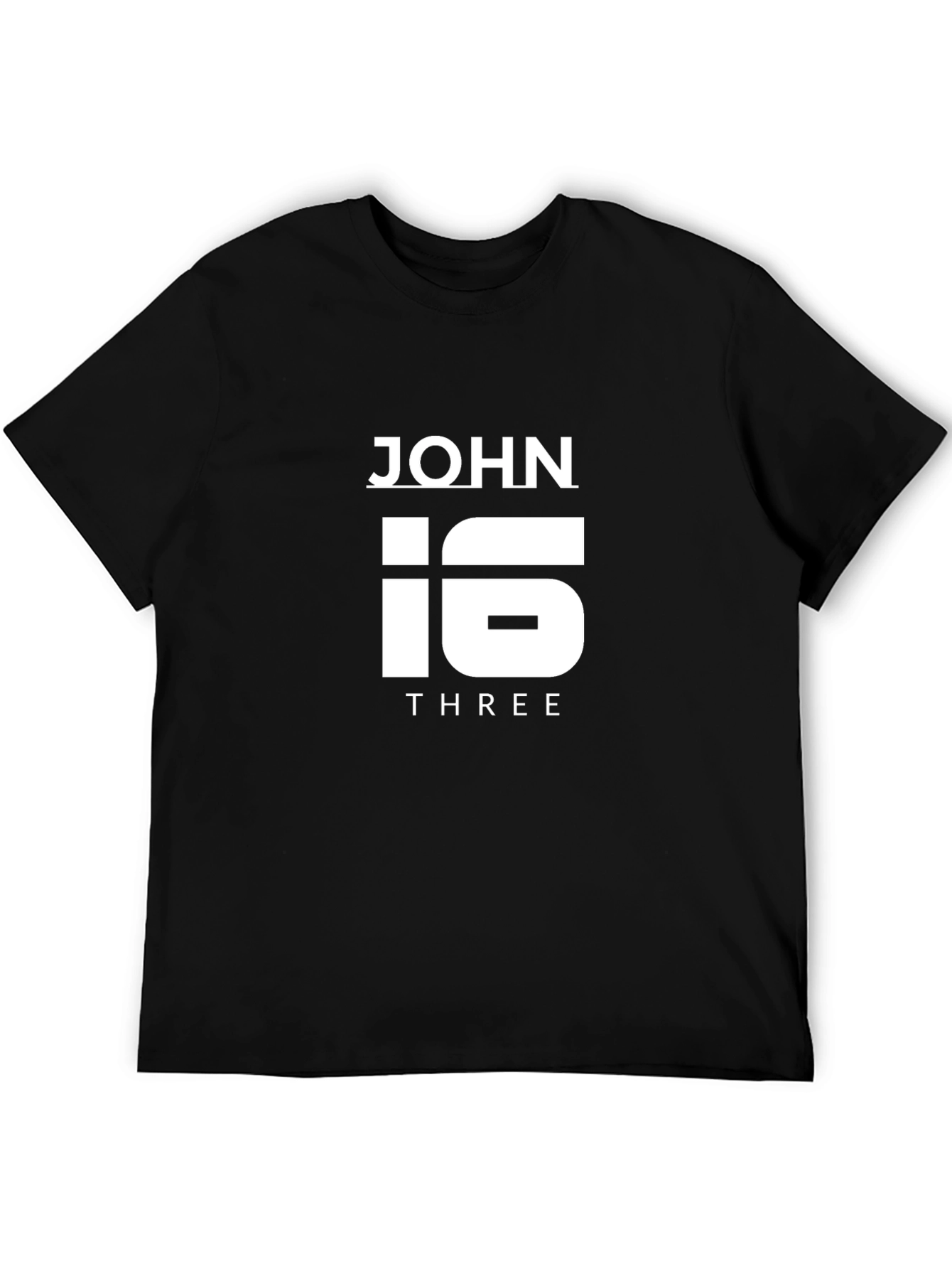 John 3:16 Graphic Tee - Black T-Shirt