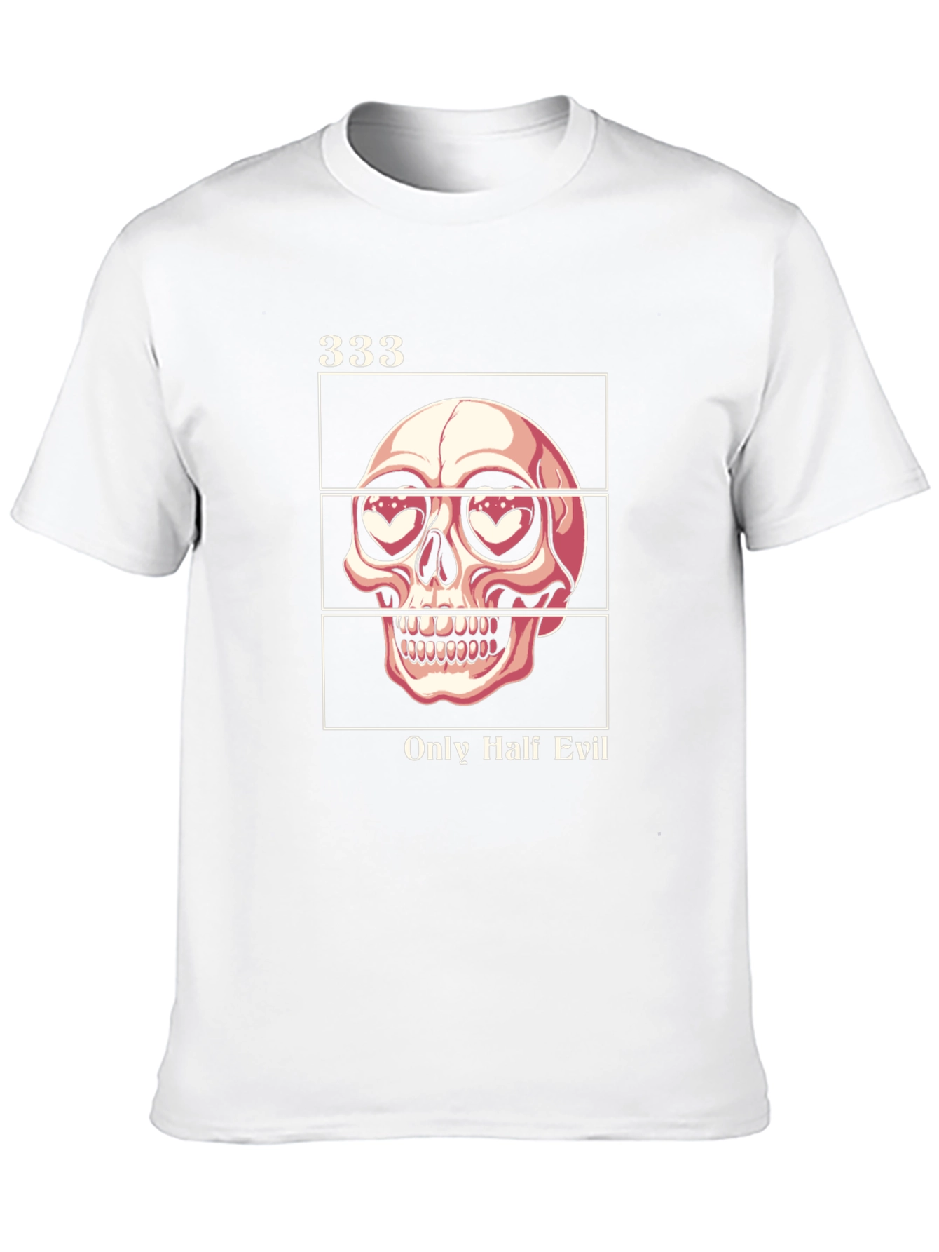 333 Only Half Evil Graphic Tee - Black