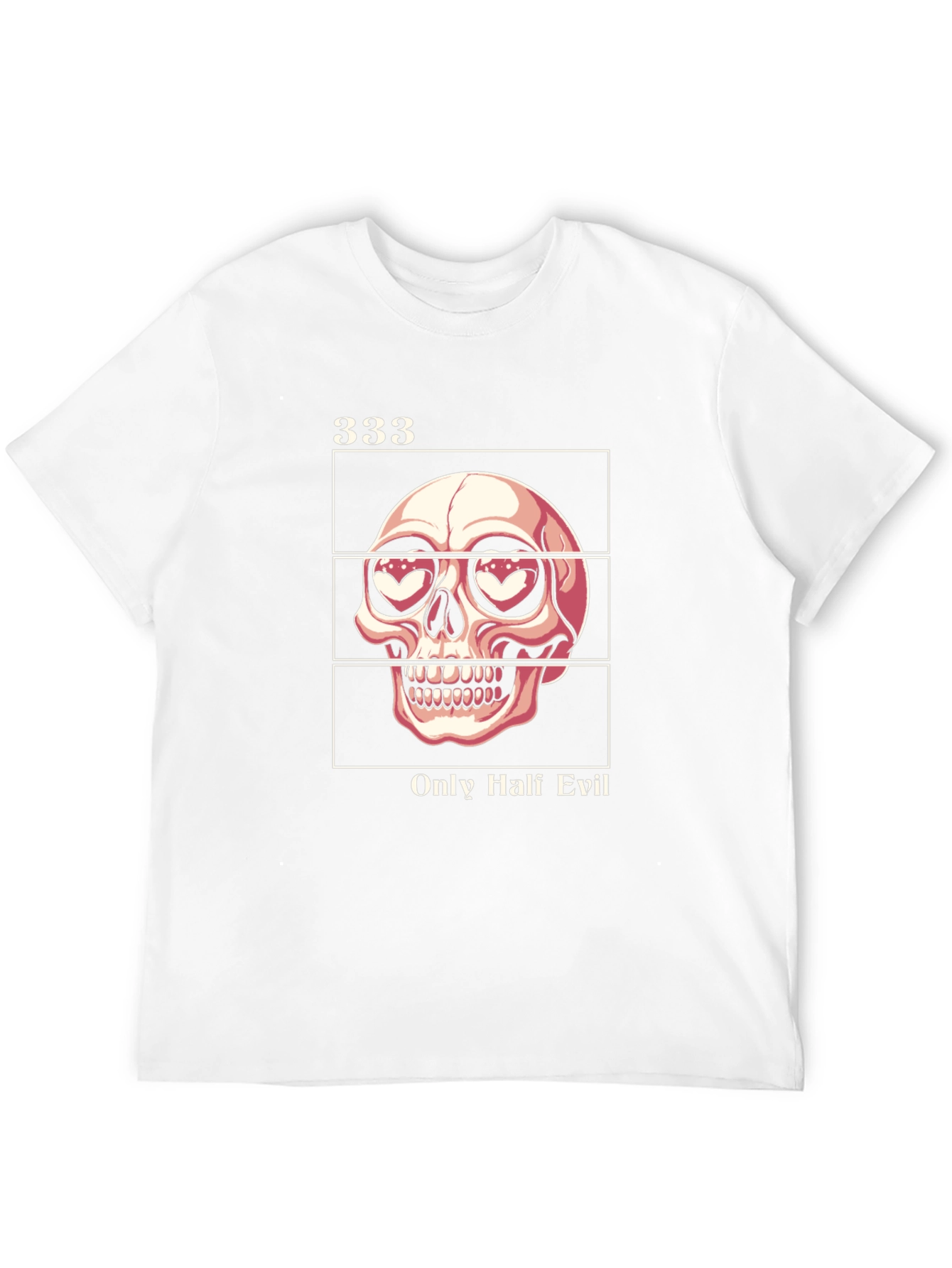 333 Only Half Evil Graphic Tee - Black