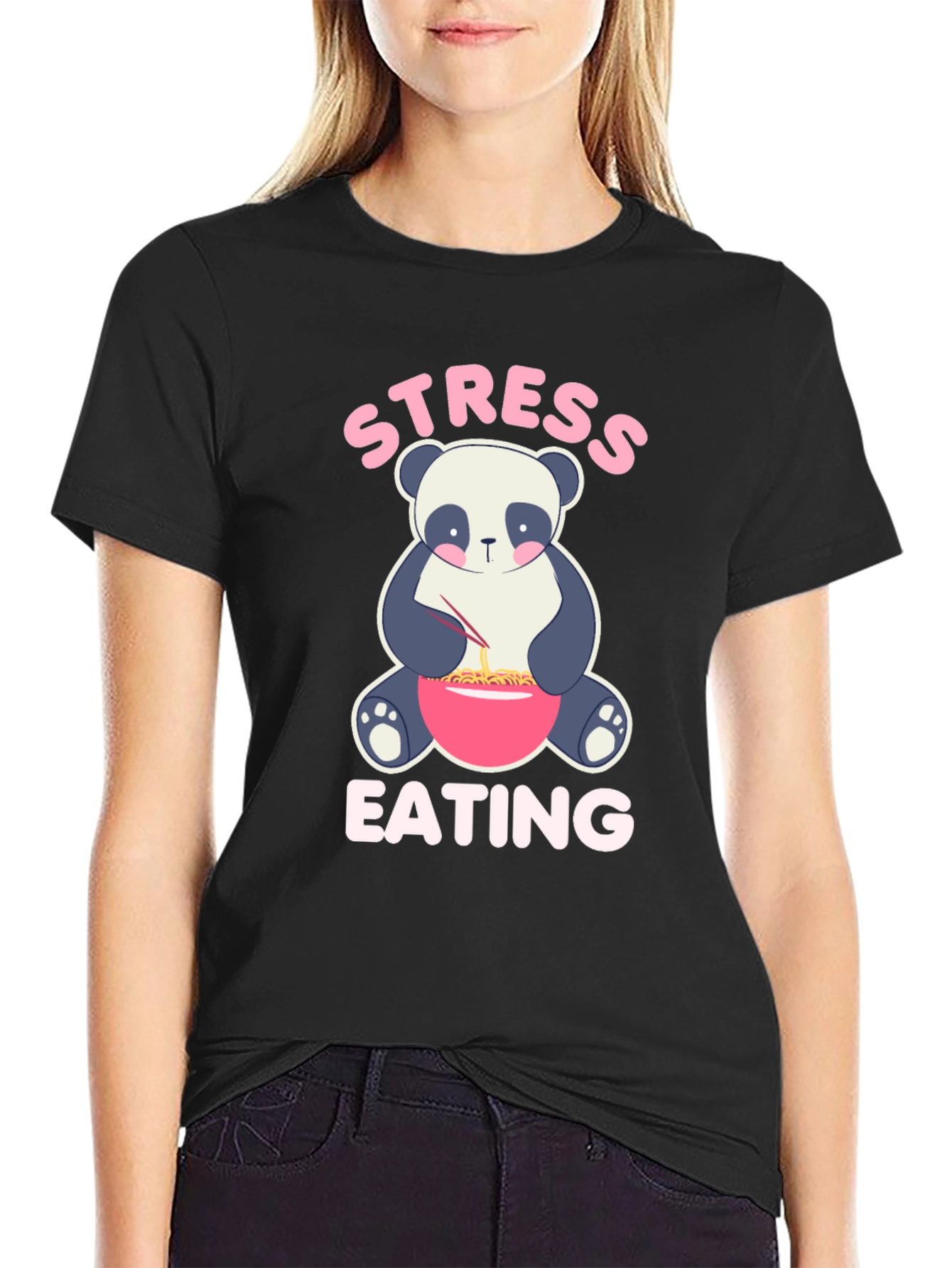 Stress Eating Panda T-Shirt