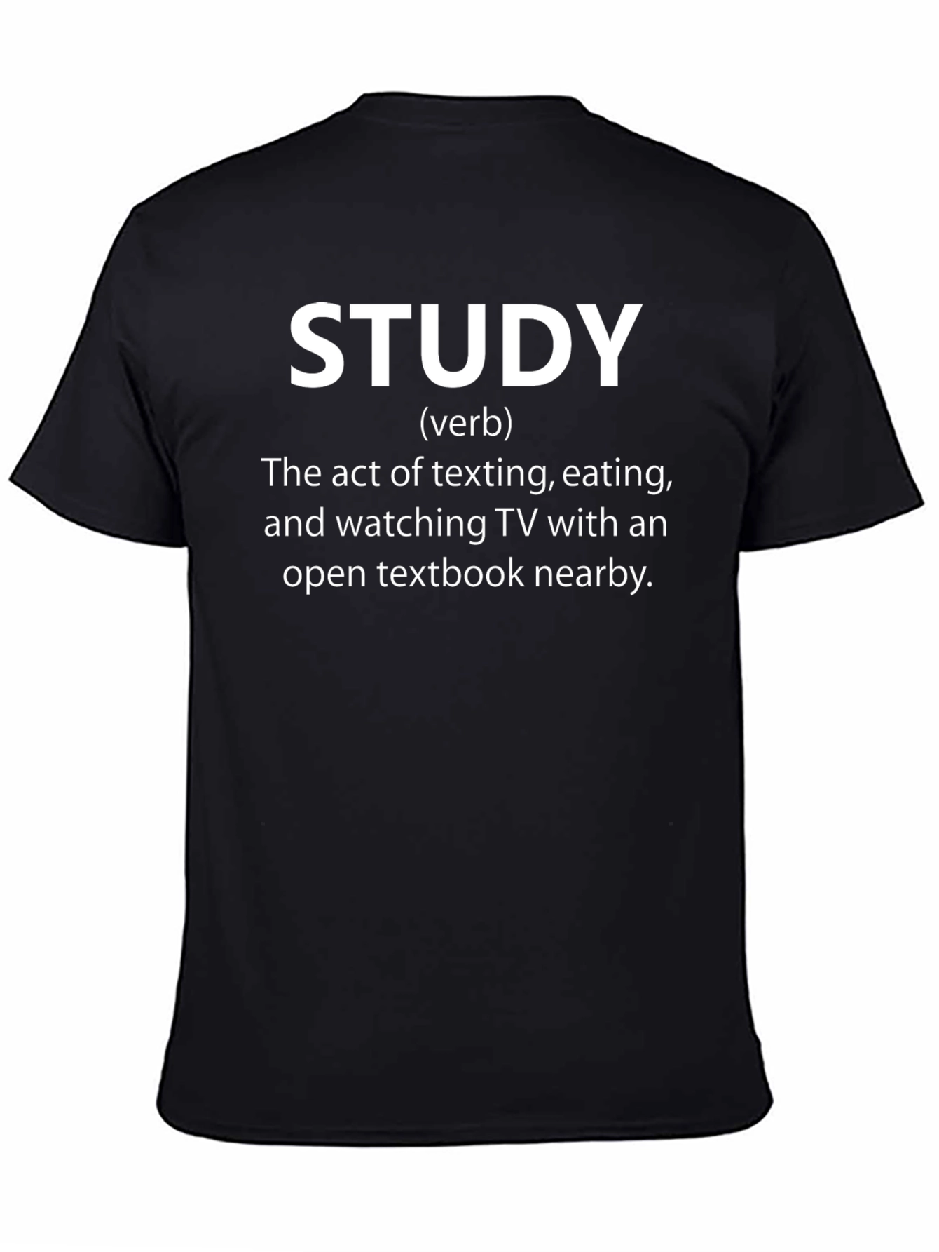 Funny Study Definition Black T-Shirt