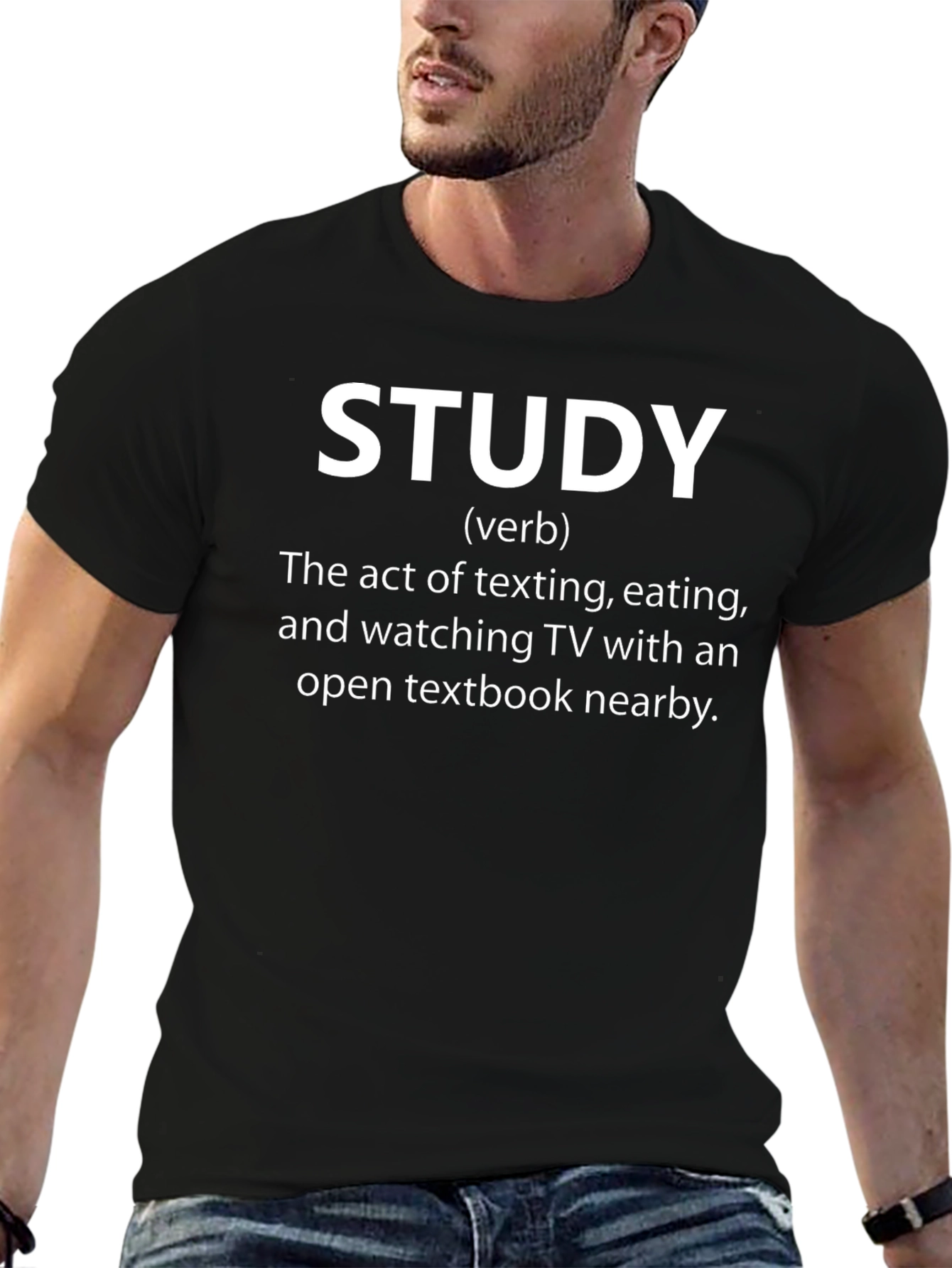Funny Study Definition Black T-Shirt