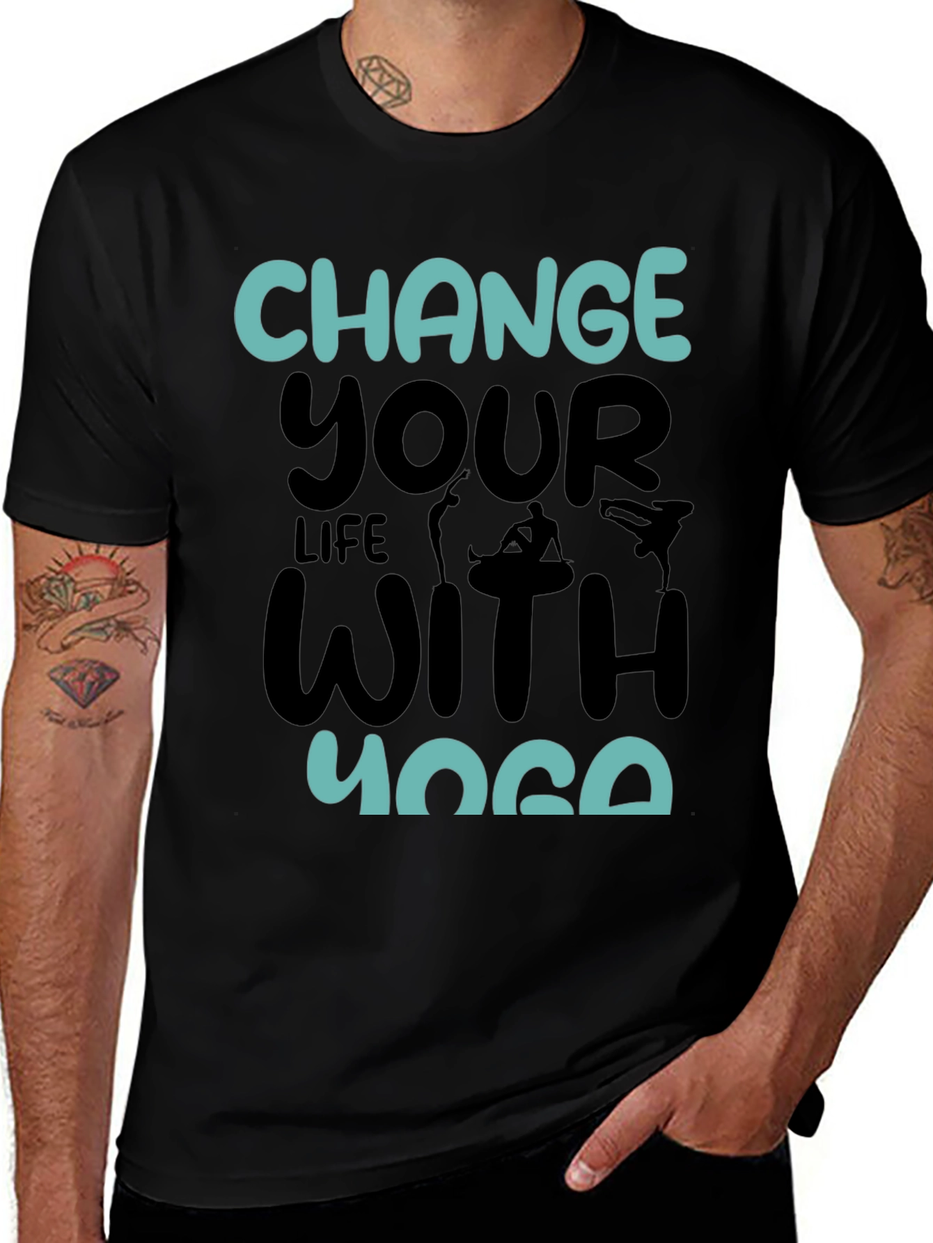 Yoga Life Black T-Shirt