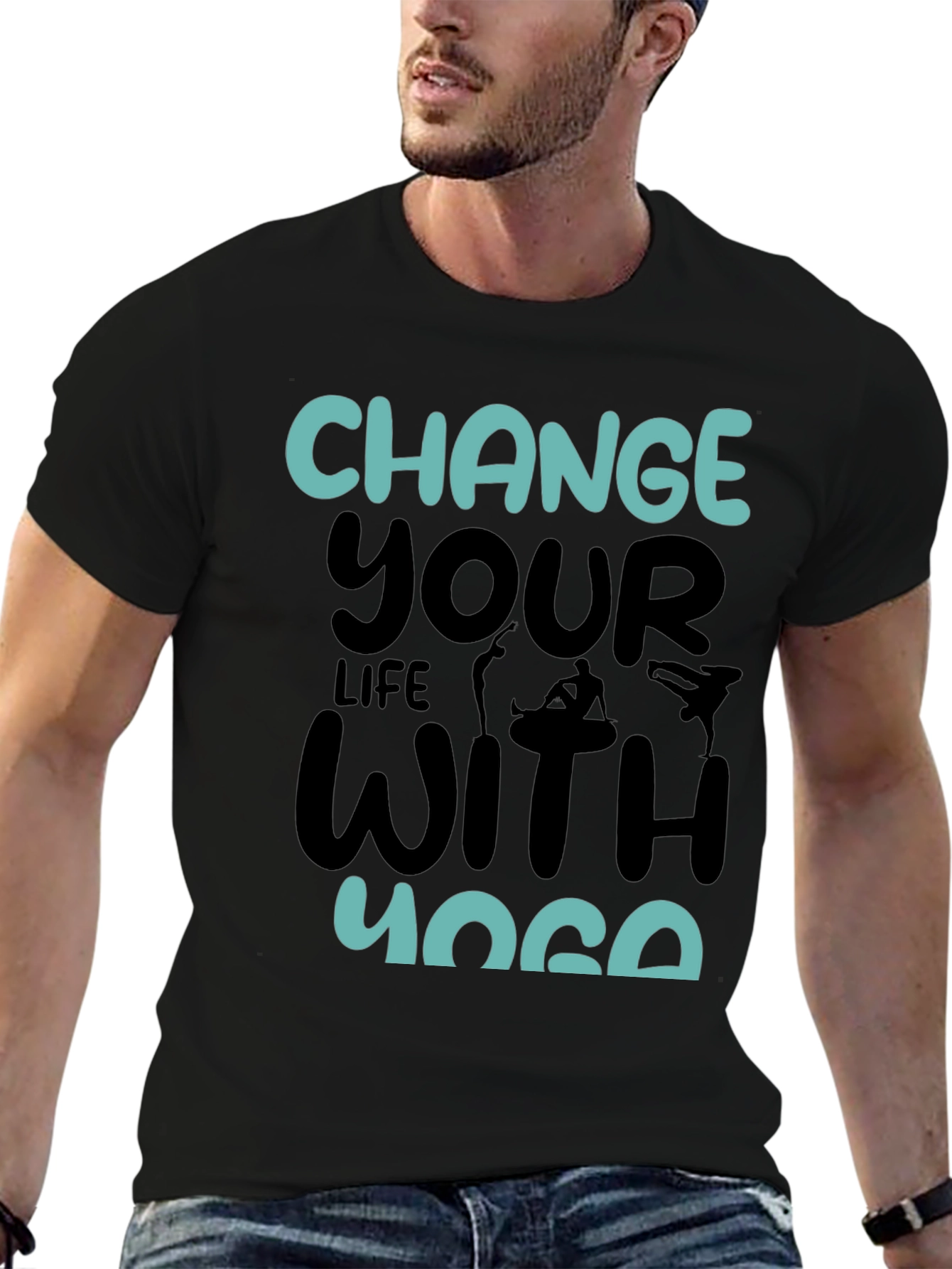Yoga Life Black T-Shirt
