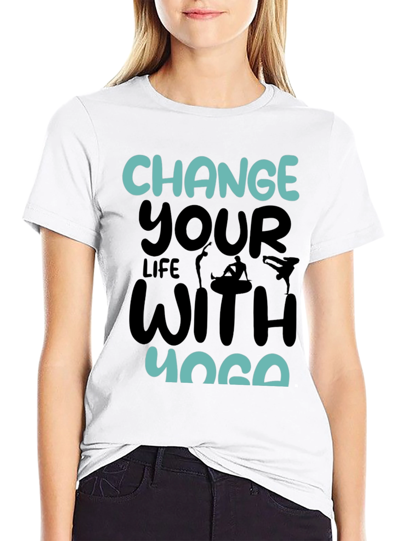 Yoga Life Black T-Shirt