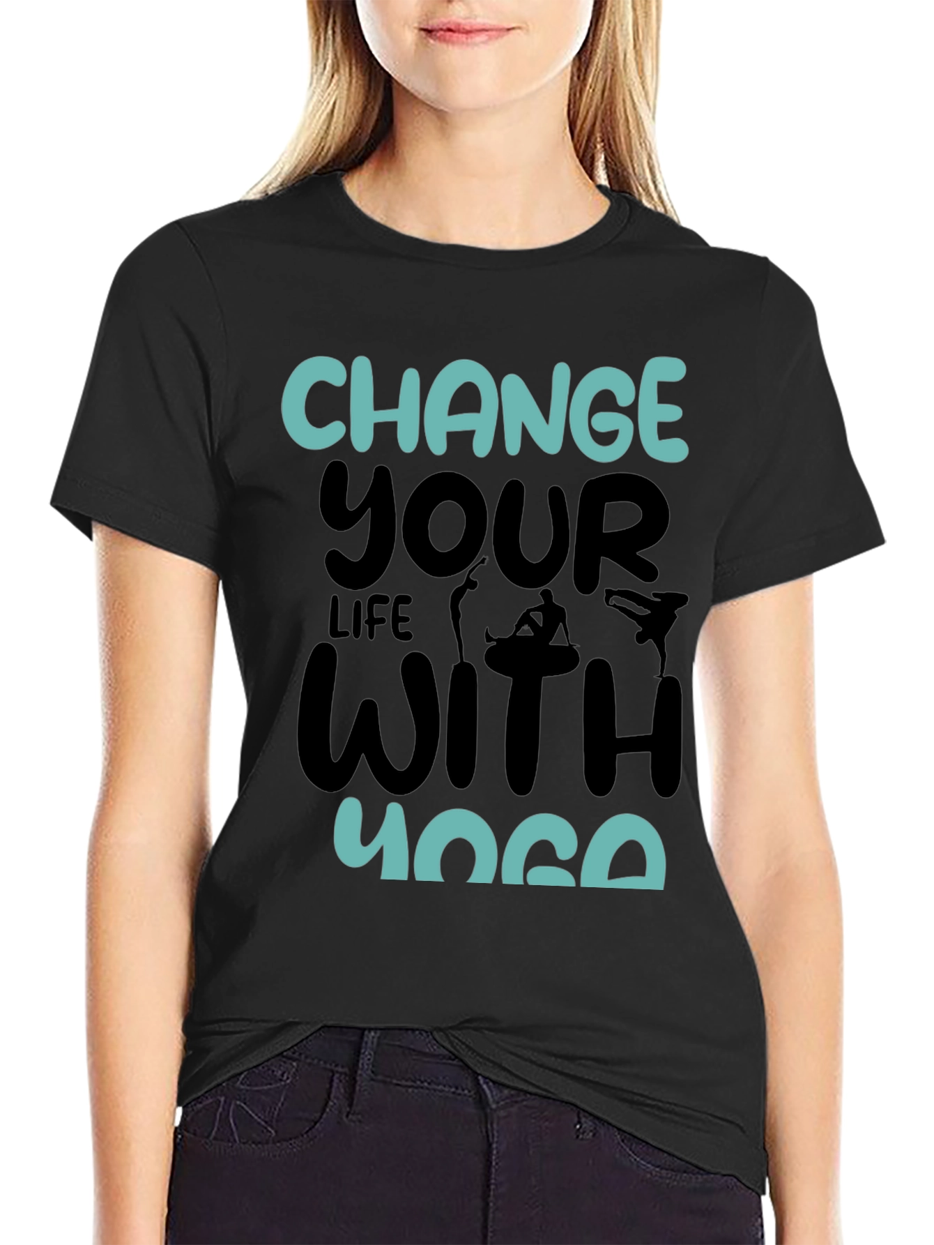 Yoga Life Black T-Shirt