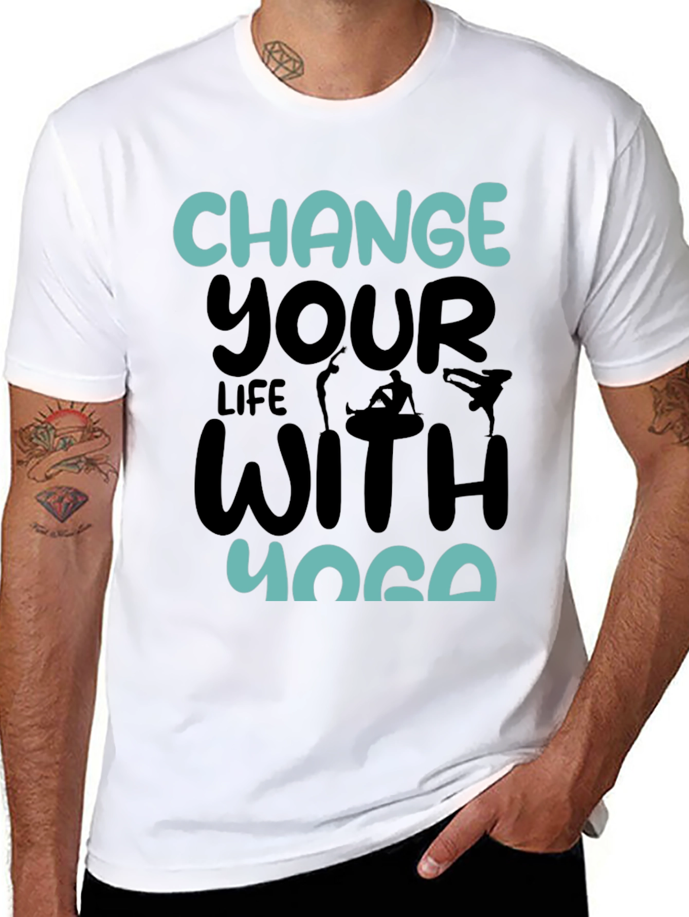 Yoga Life Black T-Shirt