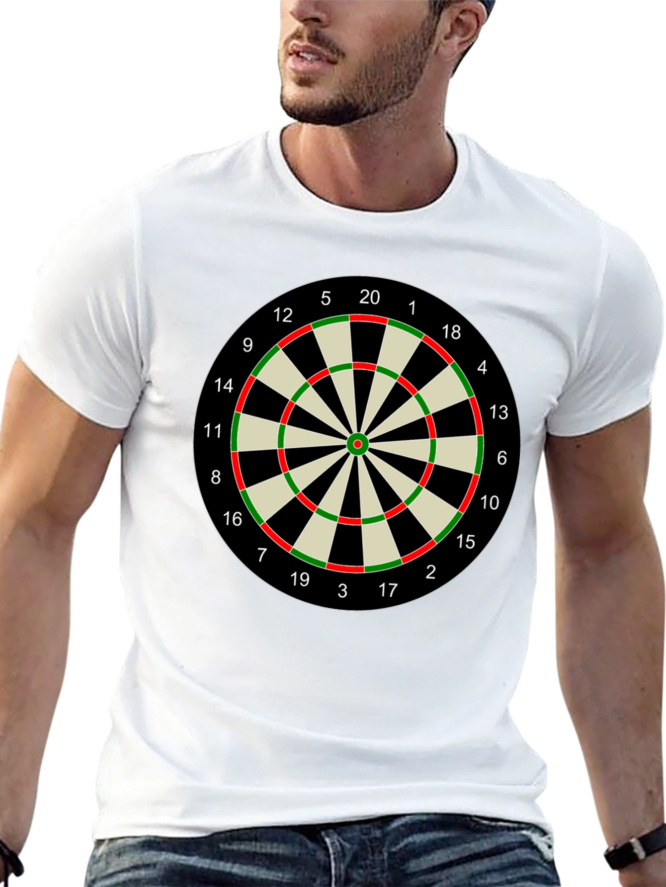 Darts Target T-Shirt - Bullseye Design