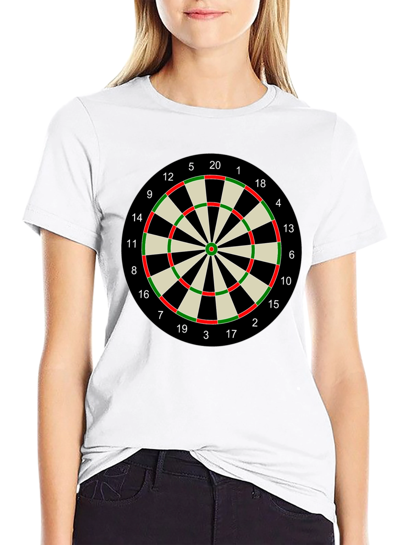 Darts Target T-Shirt - Bullseye Design