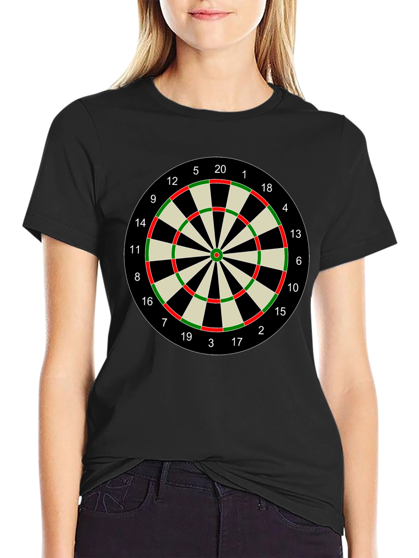 Darts Target T-Shirt - Bullseye Design