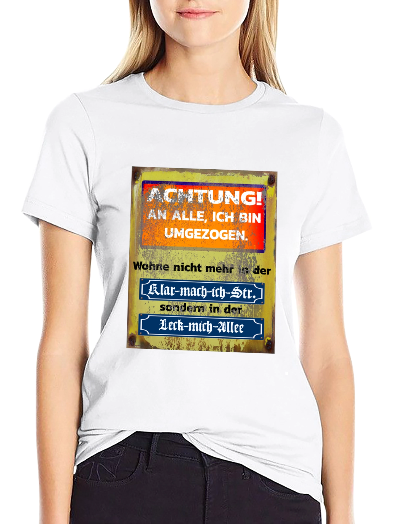 Humorous German Saying T-Shirt - Moved!