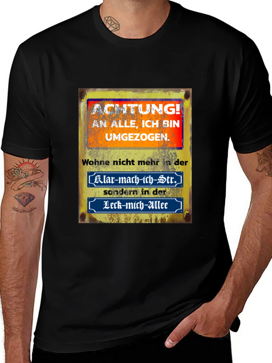 Humorous German Saying T-Shirt - Moved!