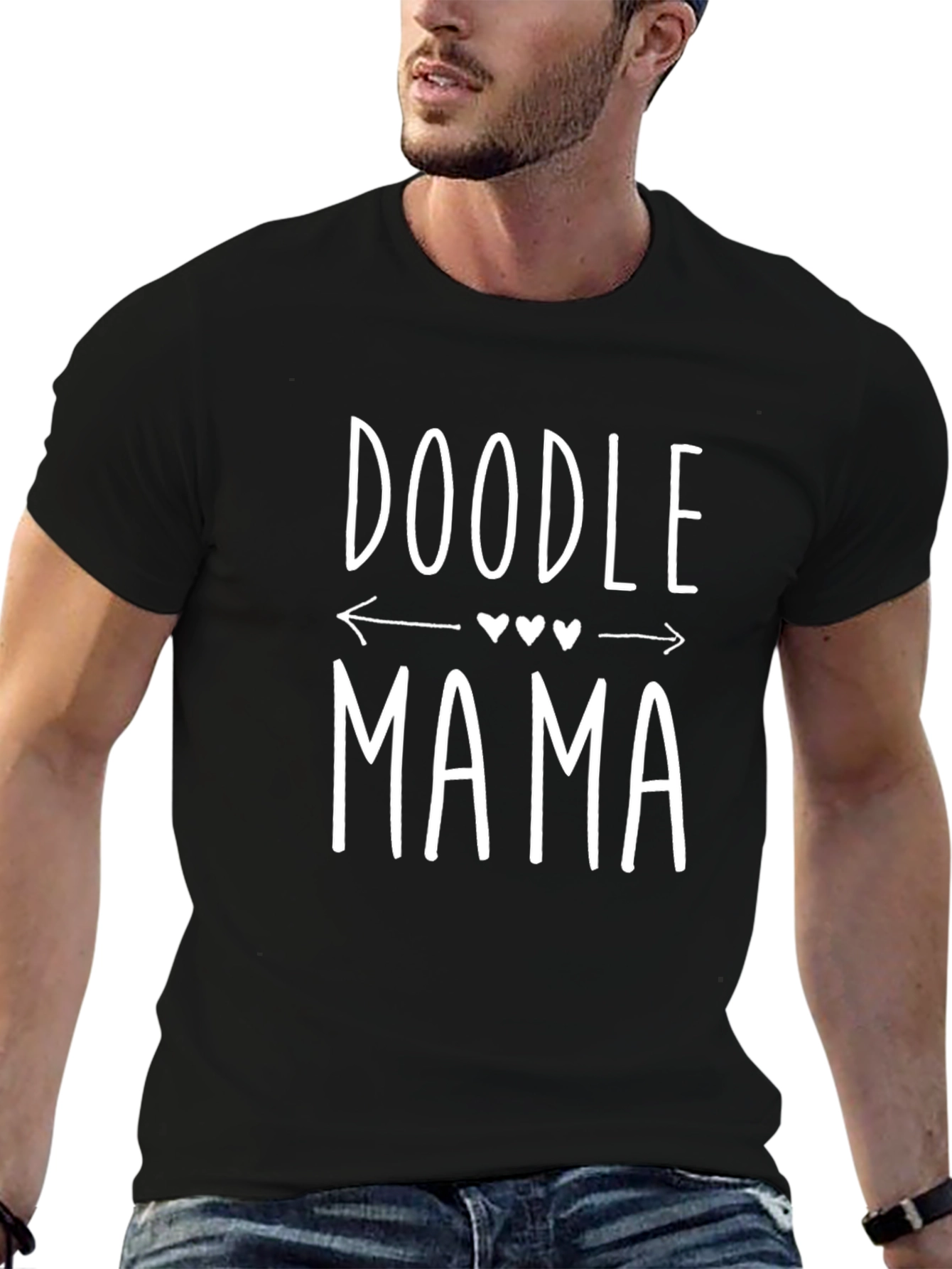 Doodle Mama Graphic T-Shirt - Black