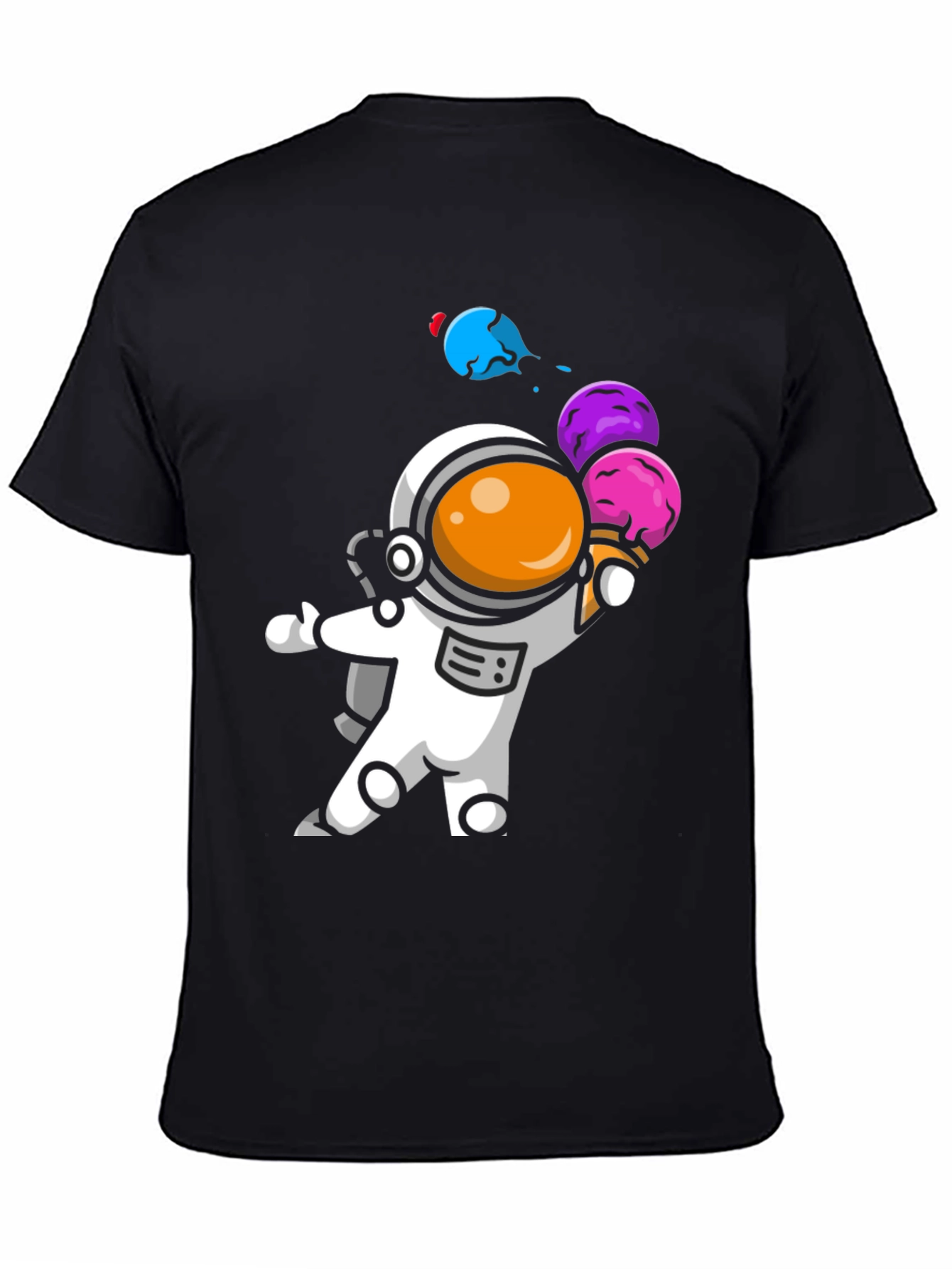 Astronaut Ice Cream Graphic T-Shirt - Unisex Design