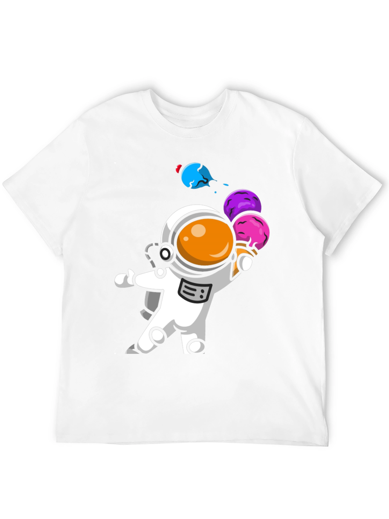 Astronaut Ice Cream Graphic T-Shirt - Unisex Design