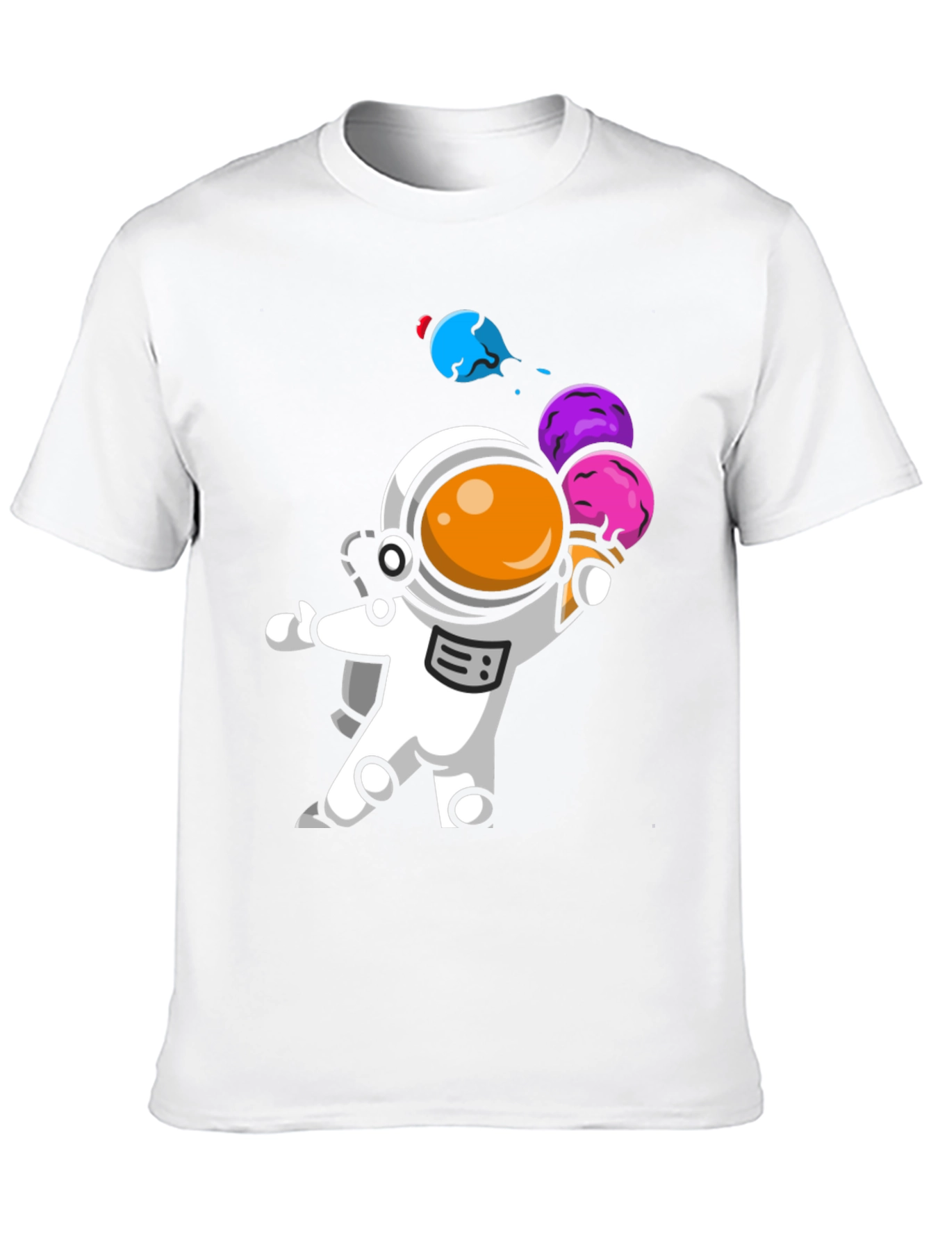 Astronaut Ice Cream Graphic T-Shirt - Unisex Design