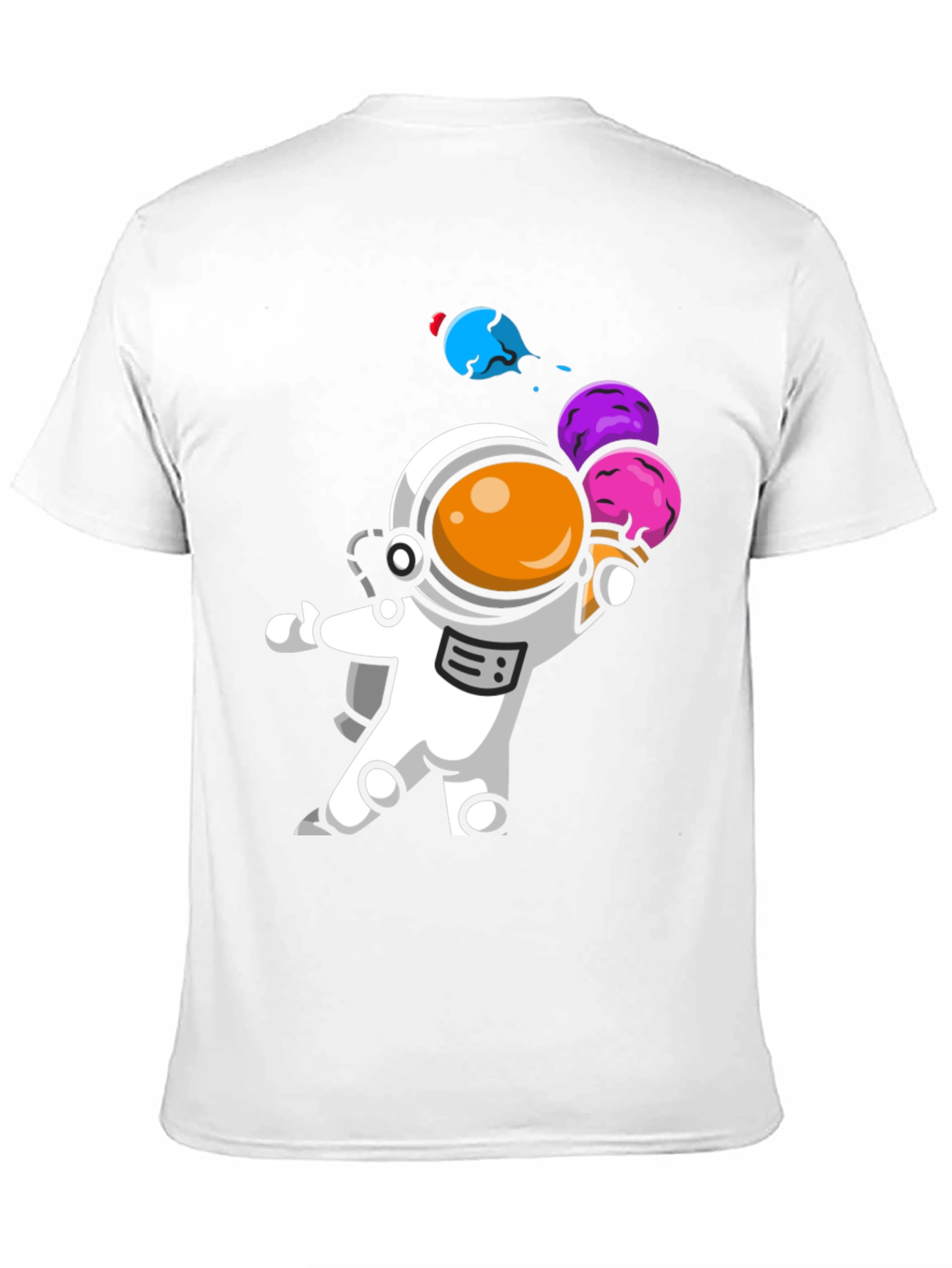 Astronaut Ice Cream Graphic T-Shirt - Unisex Design