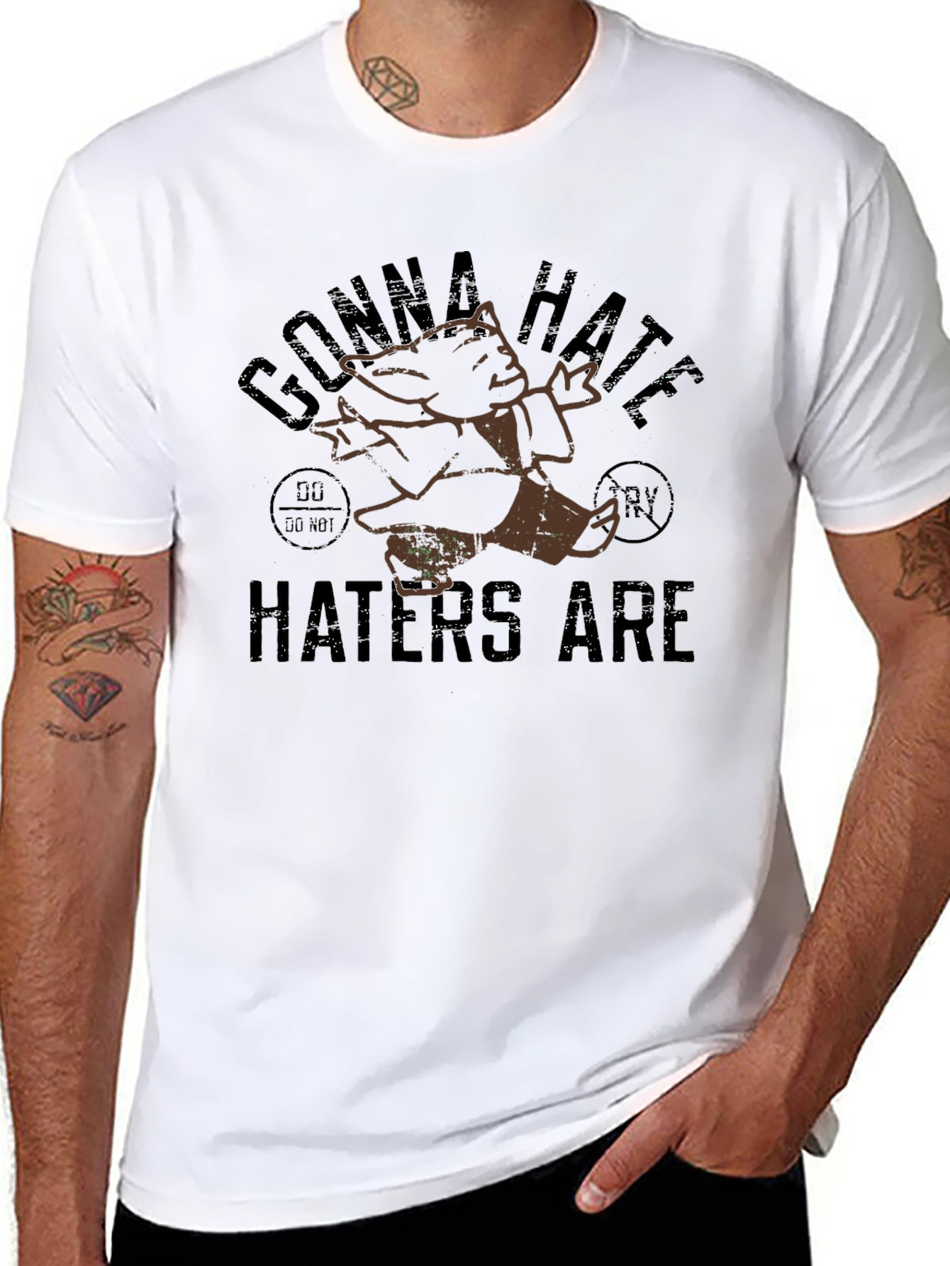 Gonna Hate Haters Are Tee - Black