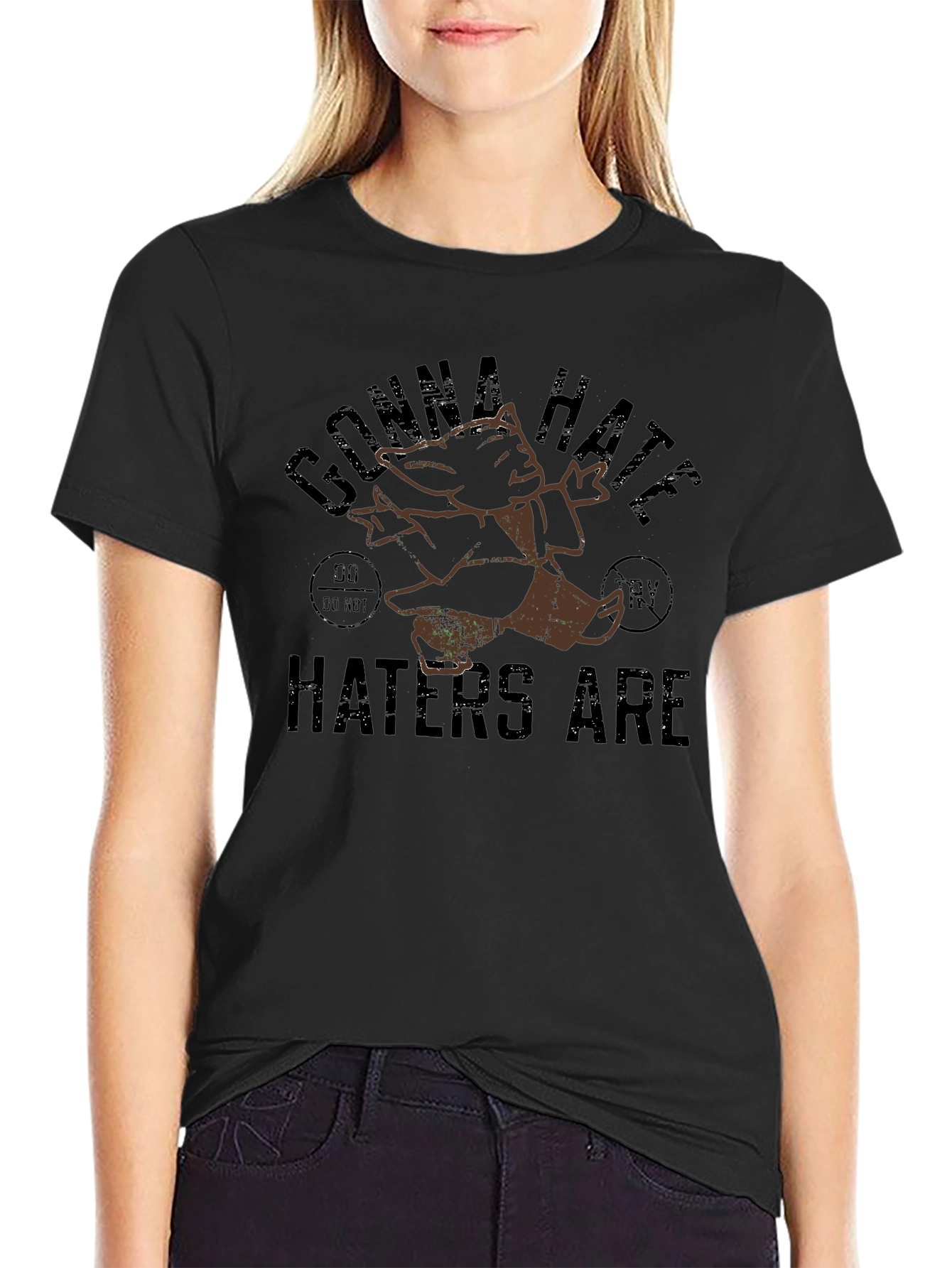 Gonna Hate Haters Are Tee - Black