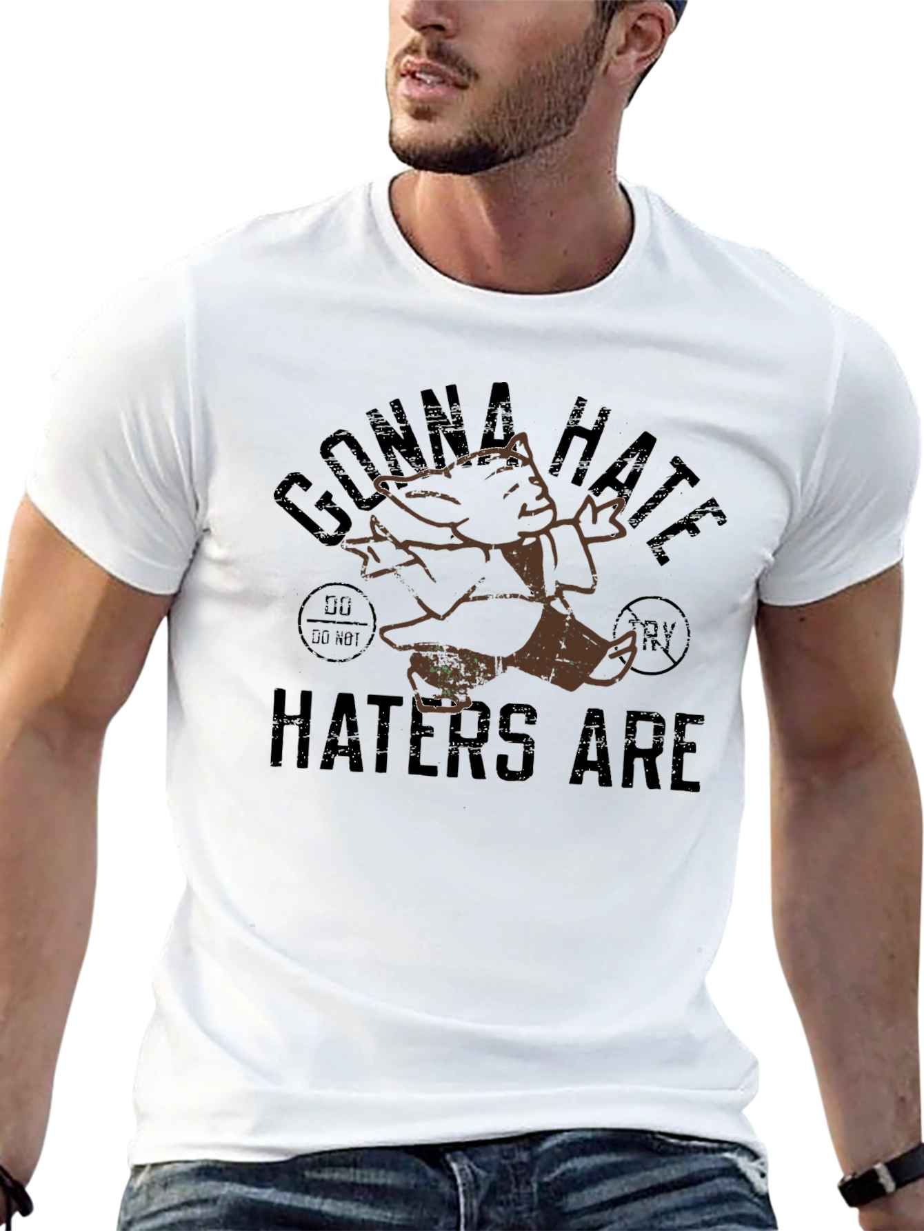Gonna Hate Haters Are Tee - Black