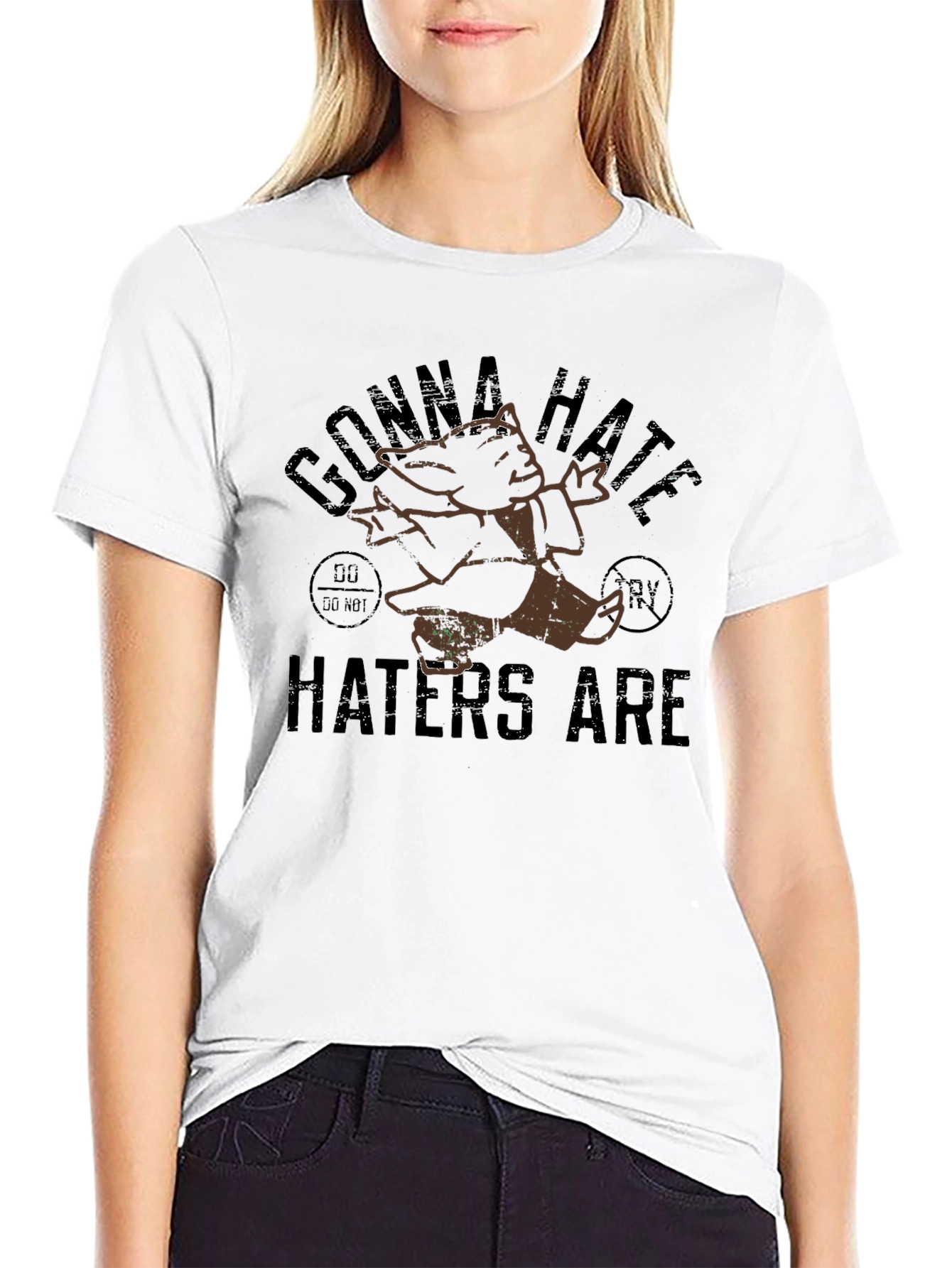 Gonna Hate Haters Are Tee - Black