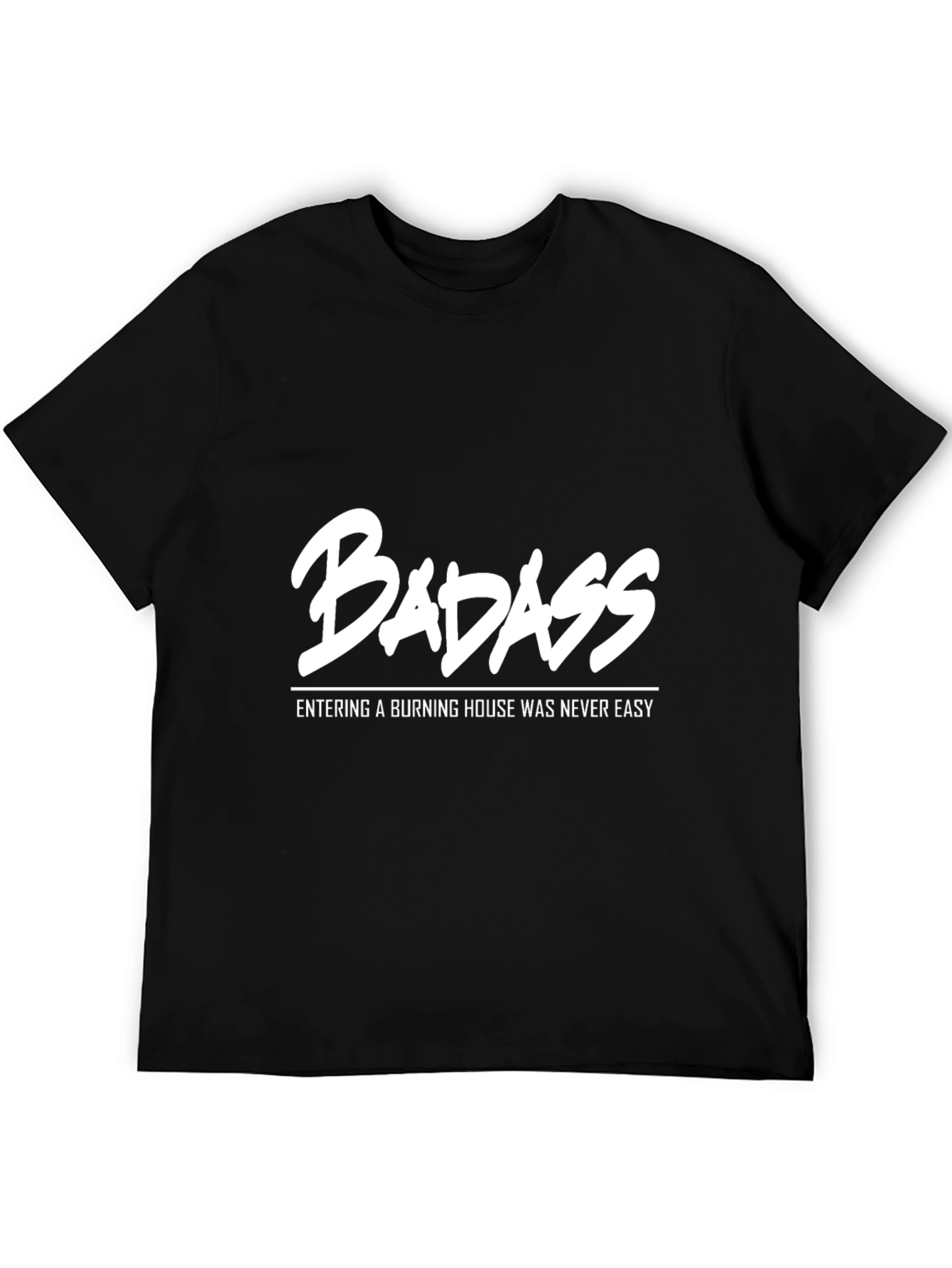 Badass Graphic Print Crew Neck T-Shirt