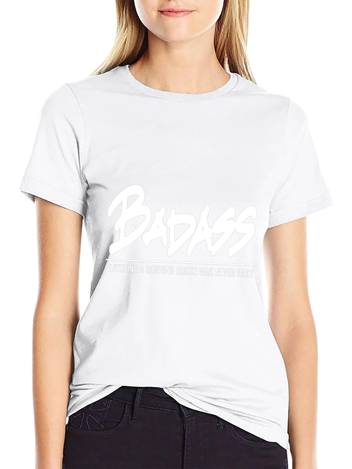 Badass Graphic Print Crew Neck T-Shirt