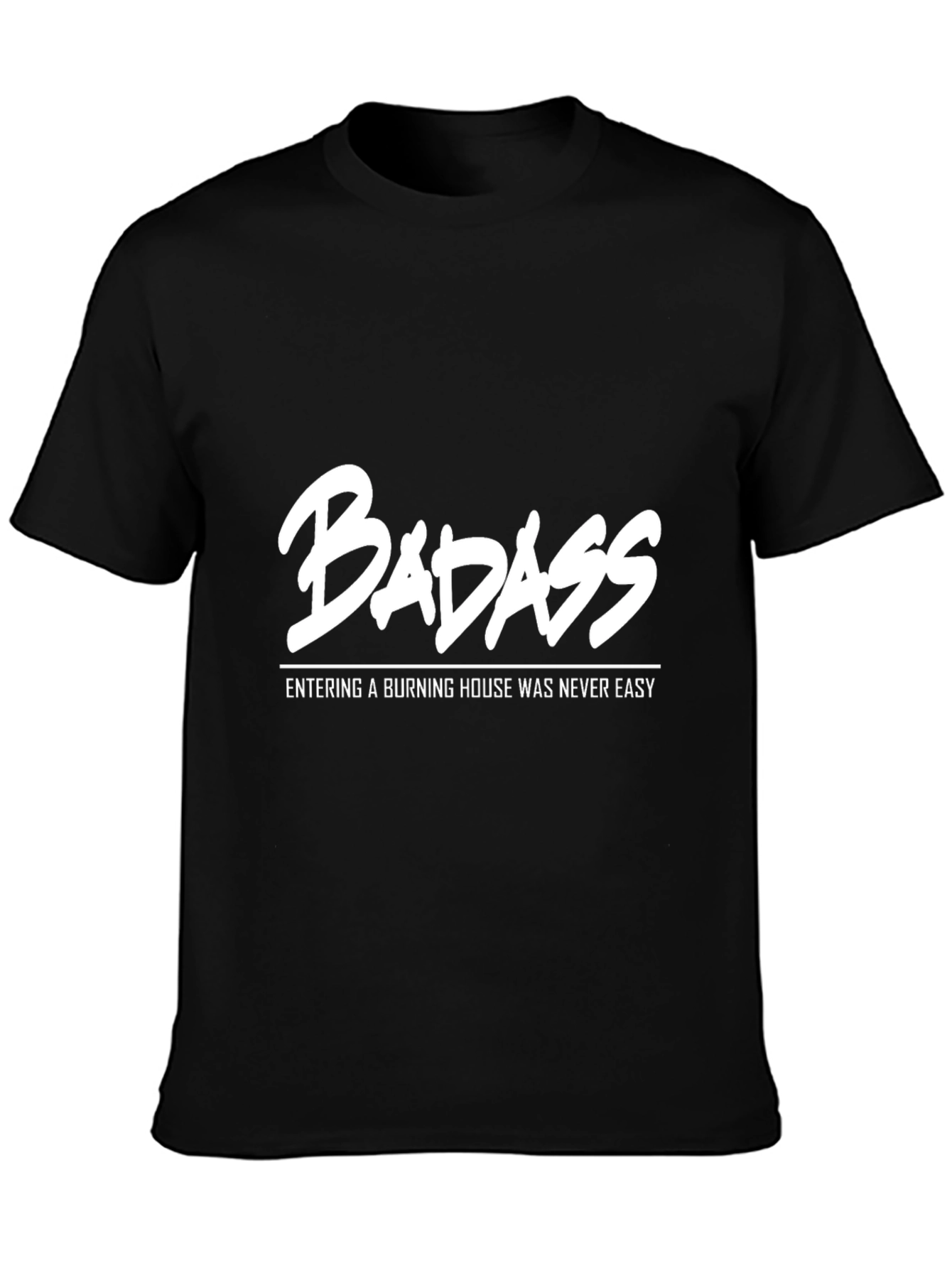 Badass Graphic Print Crew Neck T-Shirt