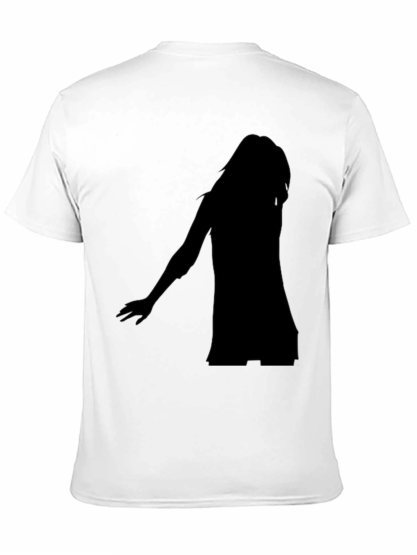 Silhouette Graphic Black T-Shirt - Modern Casual Tee