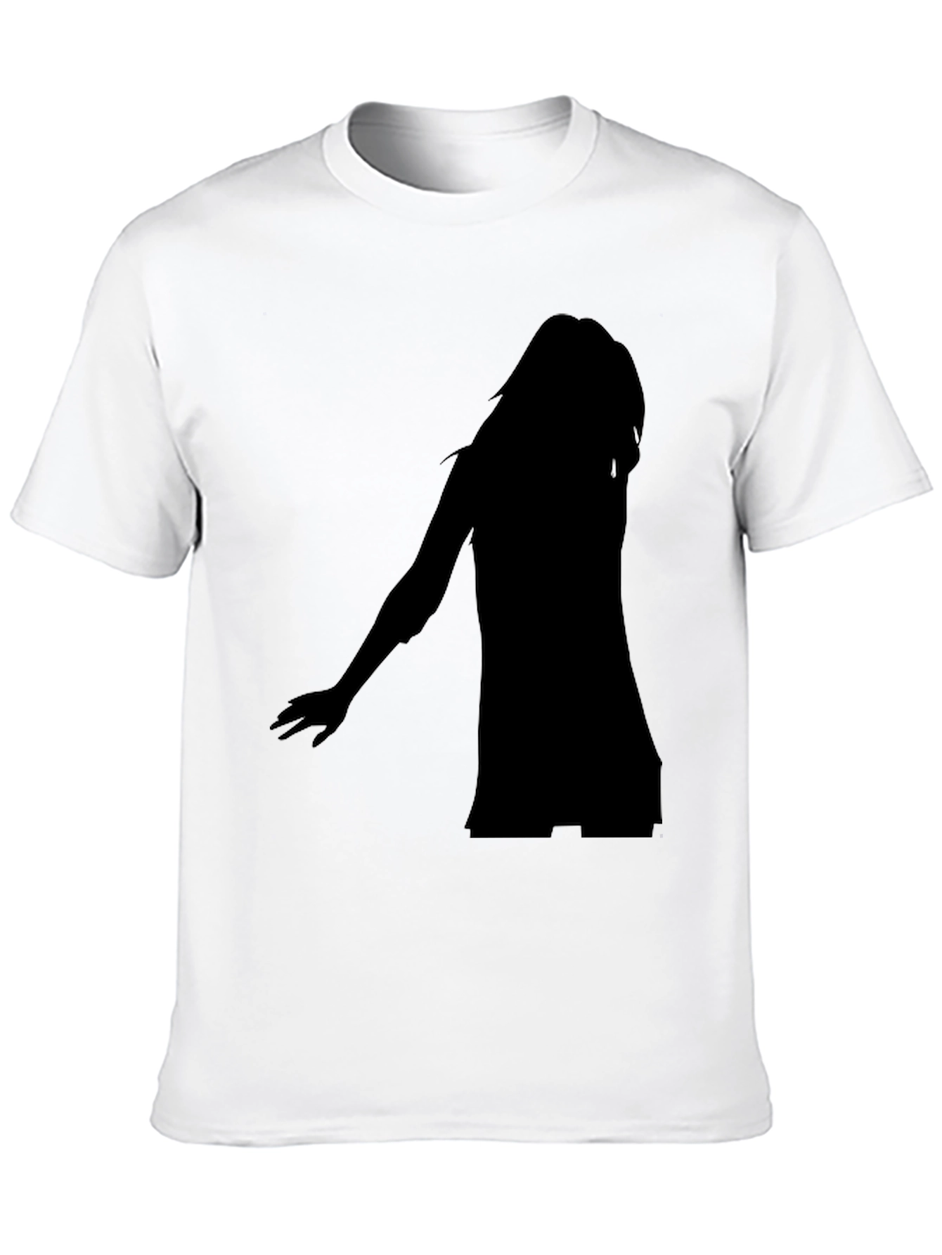 Silhouette Graphic Black T-Shirt - Modern Casual Tee