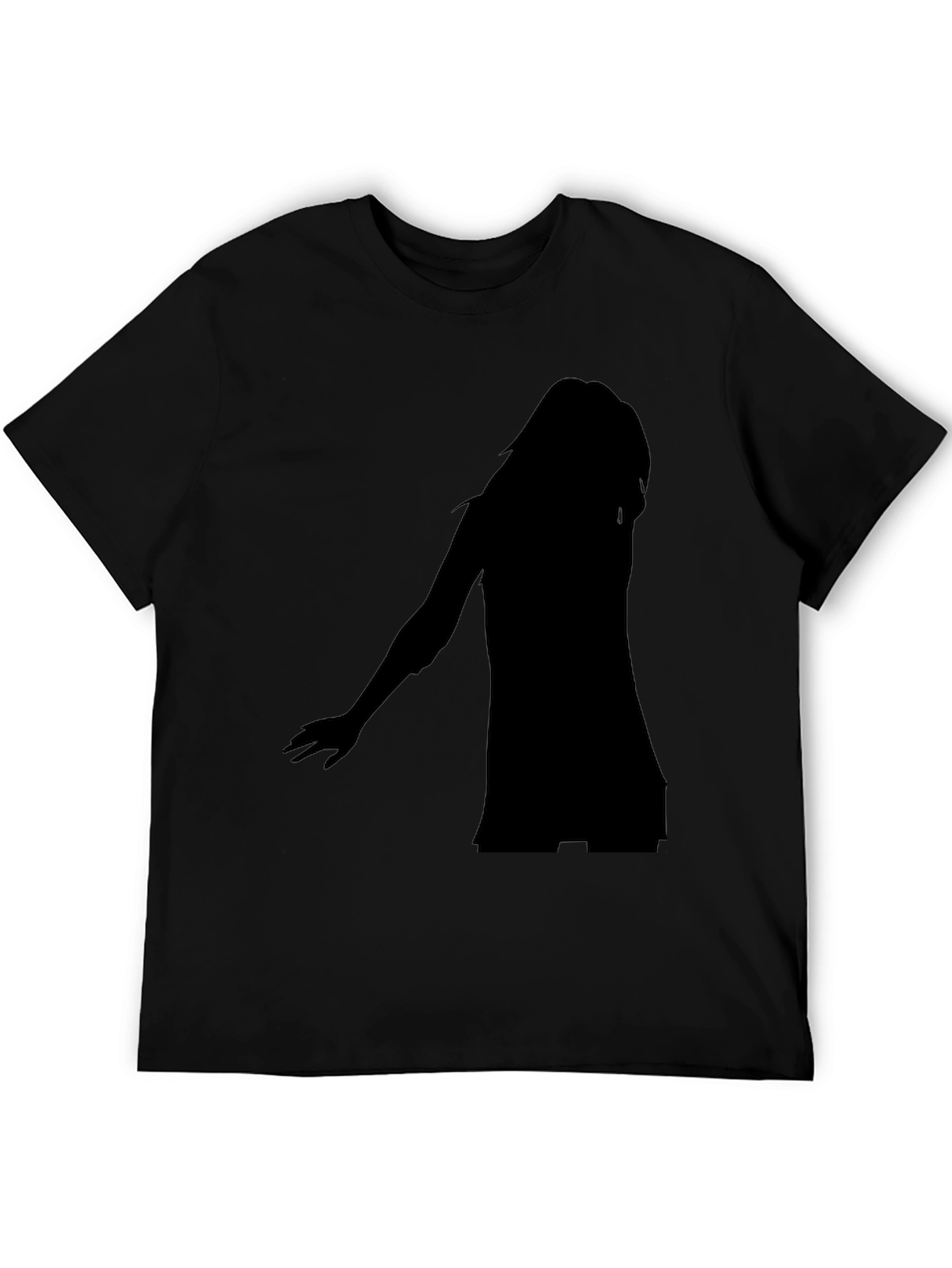 Silhouette Graphic Black T-Shirt - Modern Casual Tee